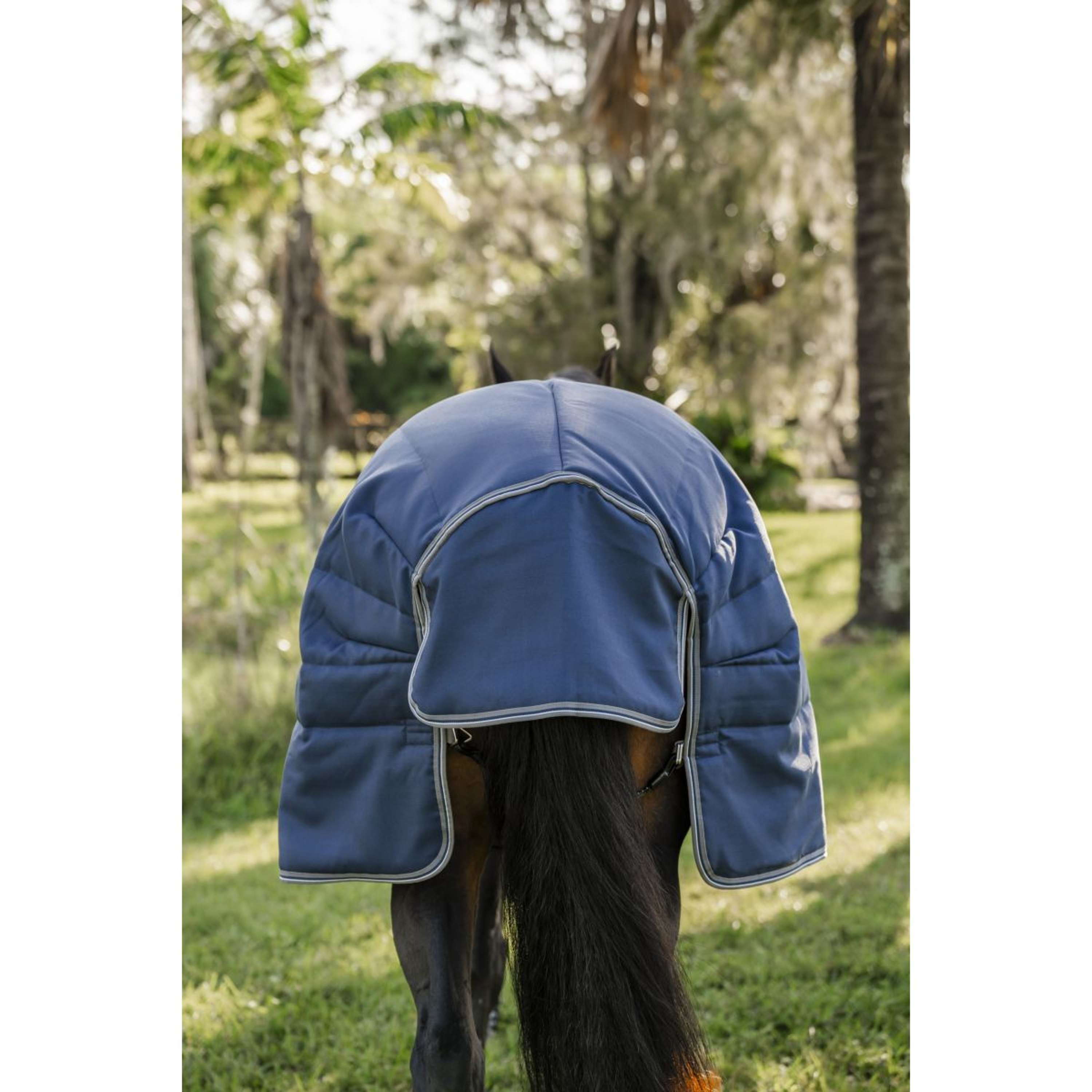 Rambo Optimo Stable Rug 400g Navy/Thunderstorm Grey/Silver