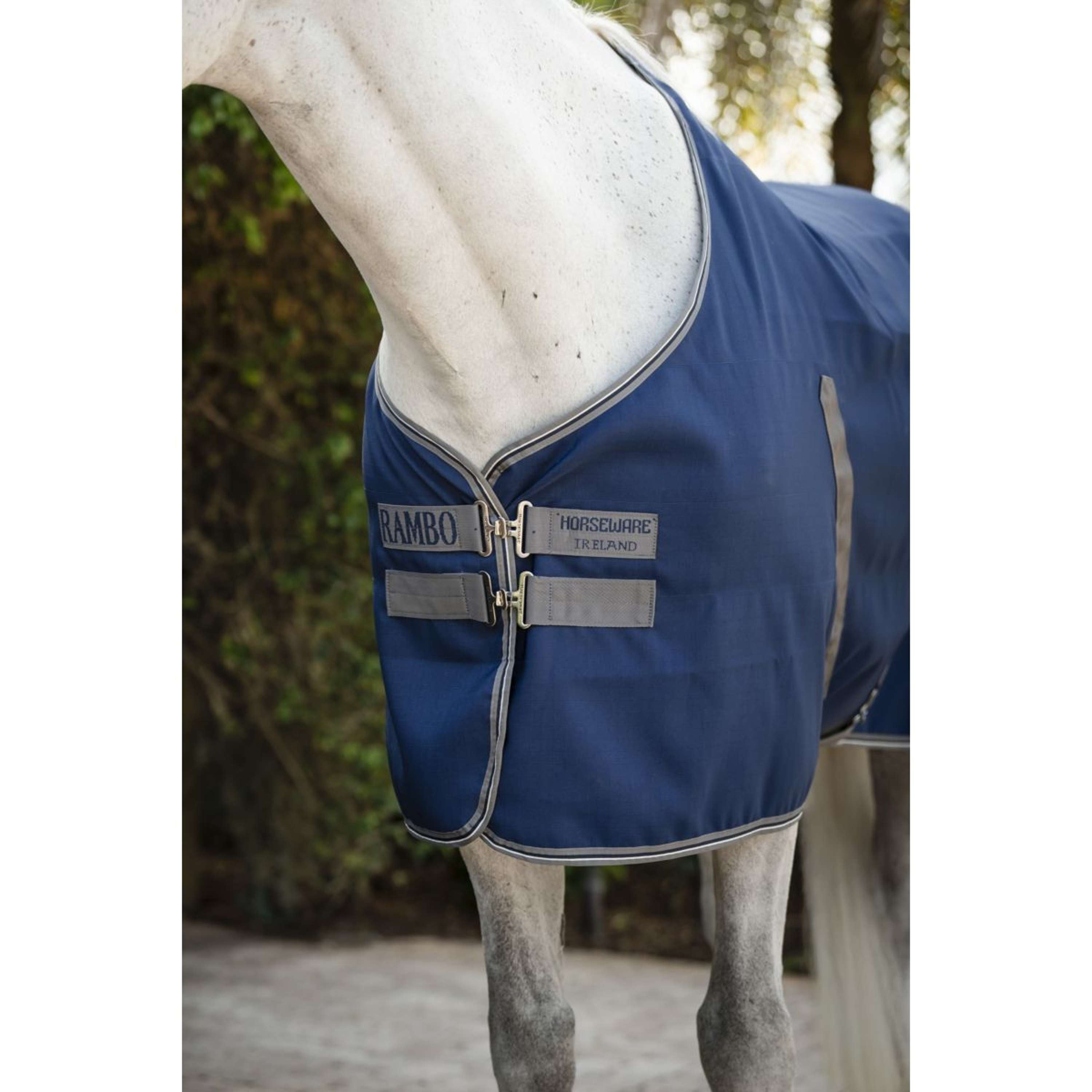 Rambo Stable Sheet Navy/Thunderstorm Grey/Silver