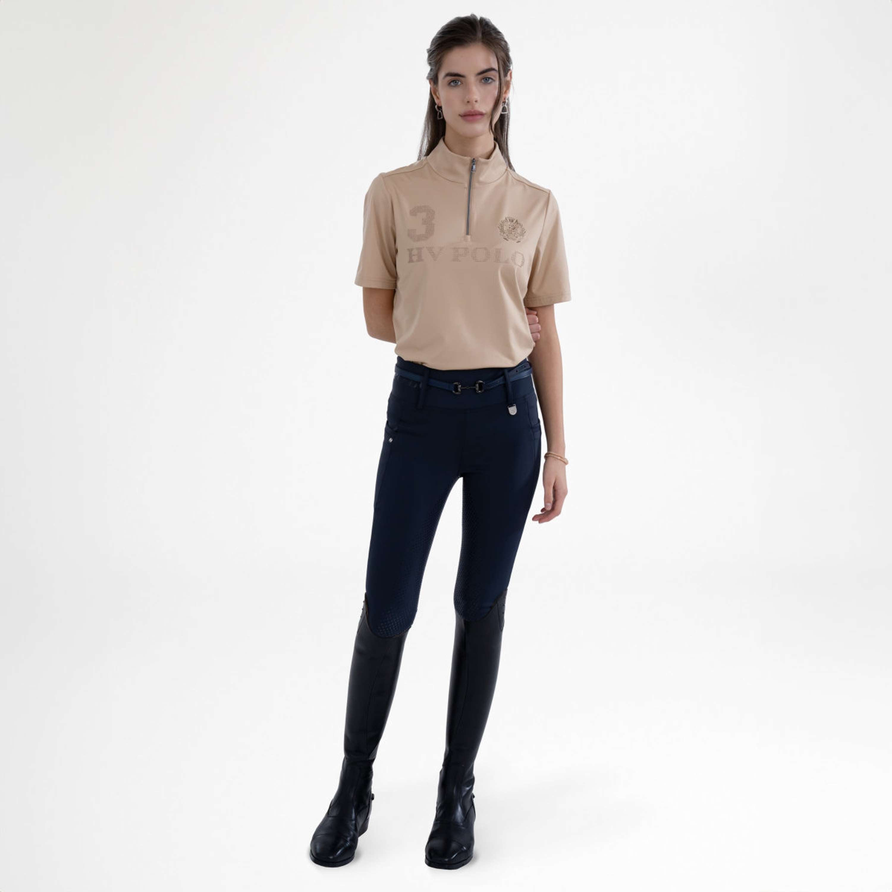 HV Polo Riding Legging HVPFavourite Full Grip Navy