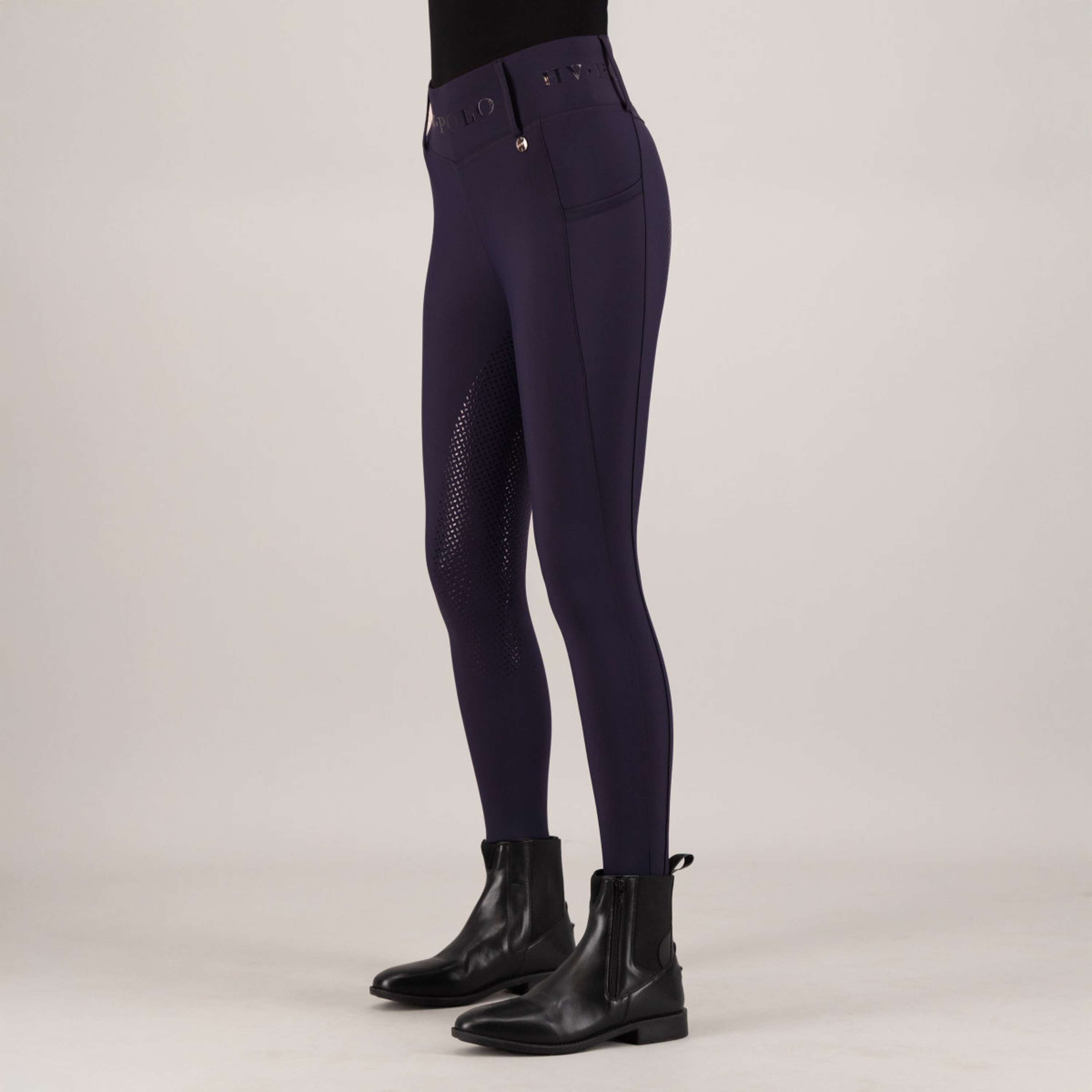 HV Polo Riding Legging HVPFavourite Full Grip Navy