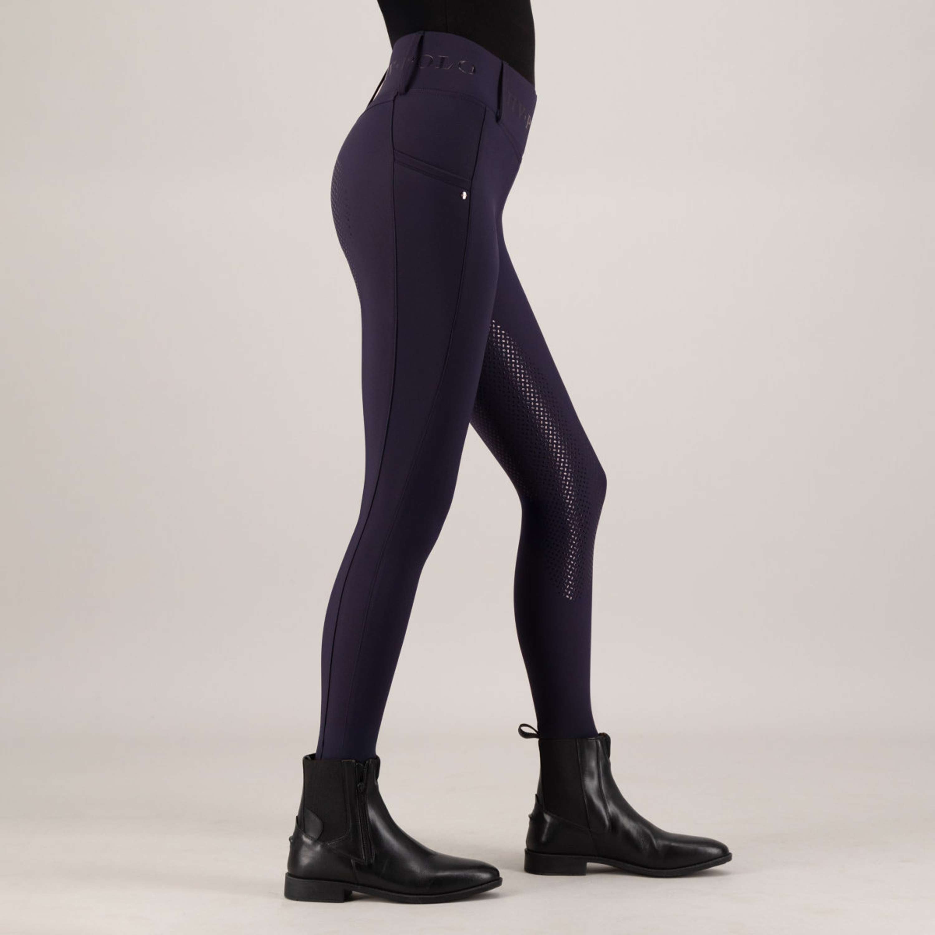 HV Polo Riding Legging HVPFavourite Full Grip Navy