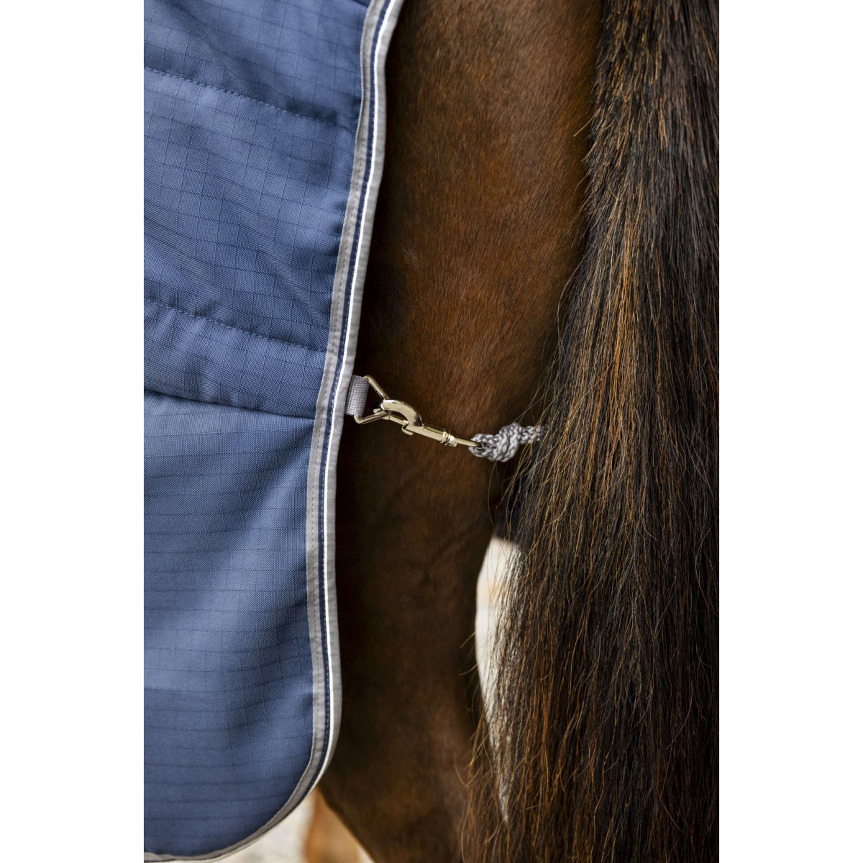 Rambo Stable Rug 100g Navy/Thunderstorm Grey/Silver