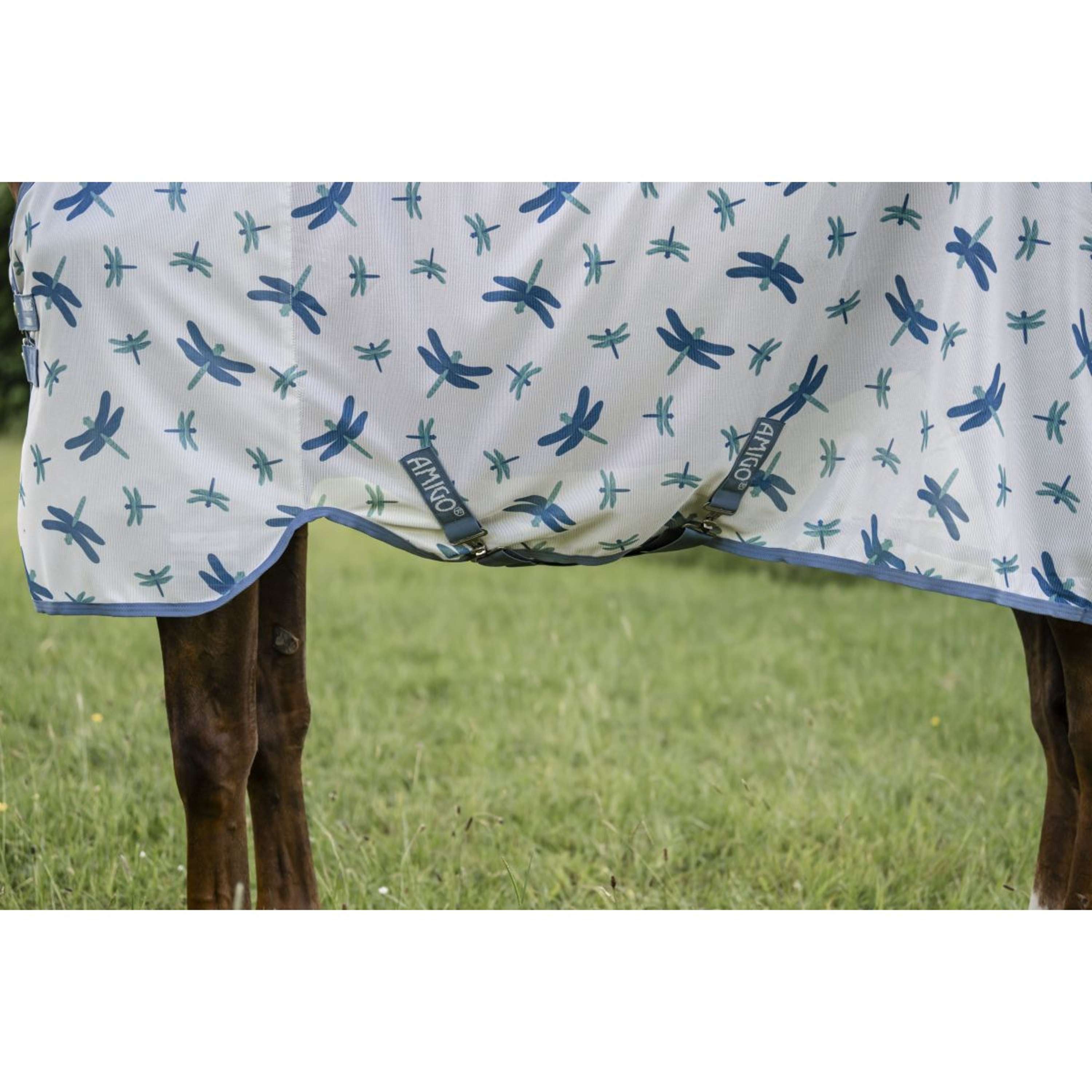 Amigo Bug Rug Plus Dragonfly Print/Silver/Blue/Sage