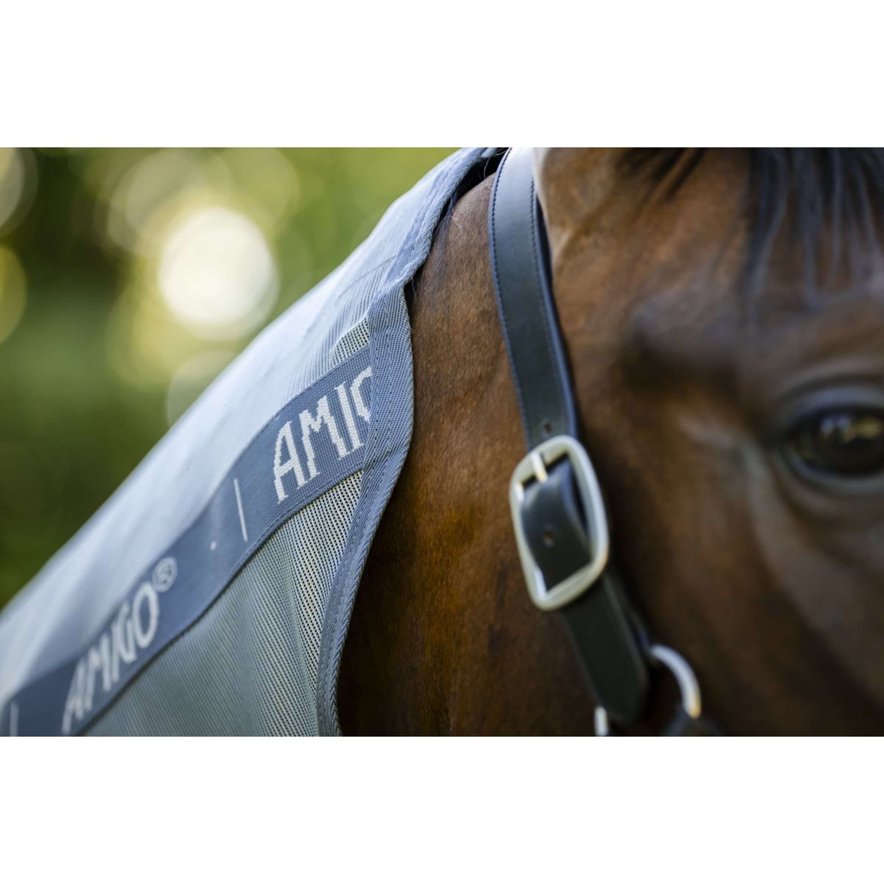 Amigo Fly Rug Integrated Heather Blue/Blue/Silver