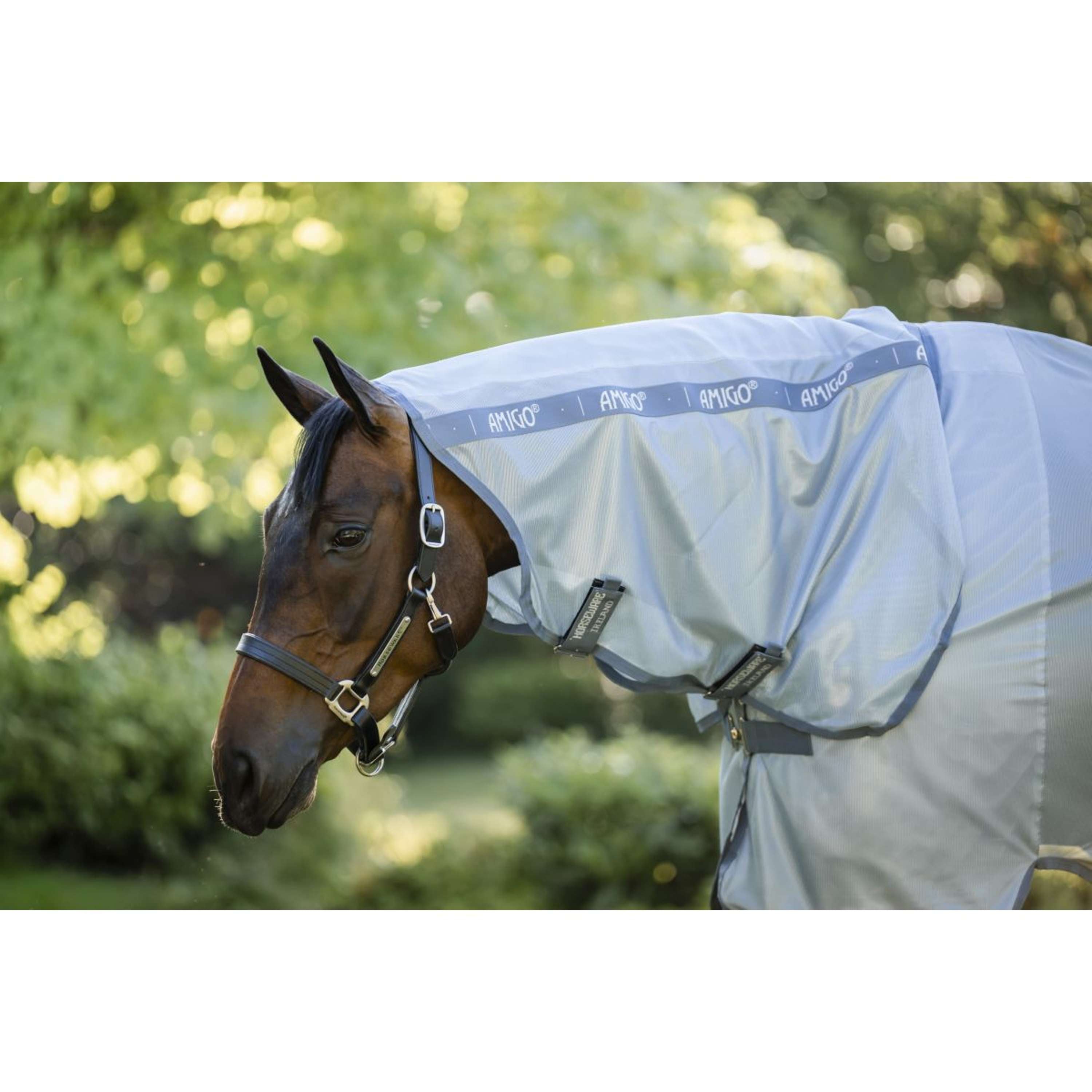 Amigo Fly Rug Integrated Heather Blue/Blue/Silver
