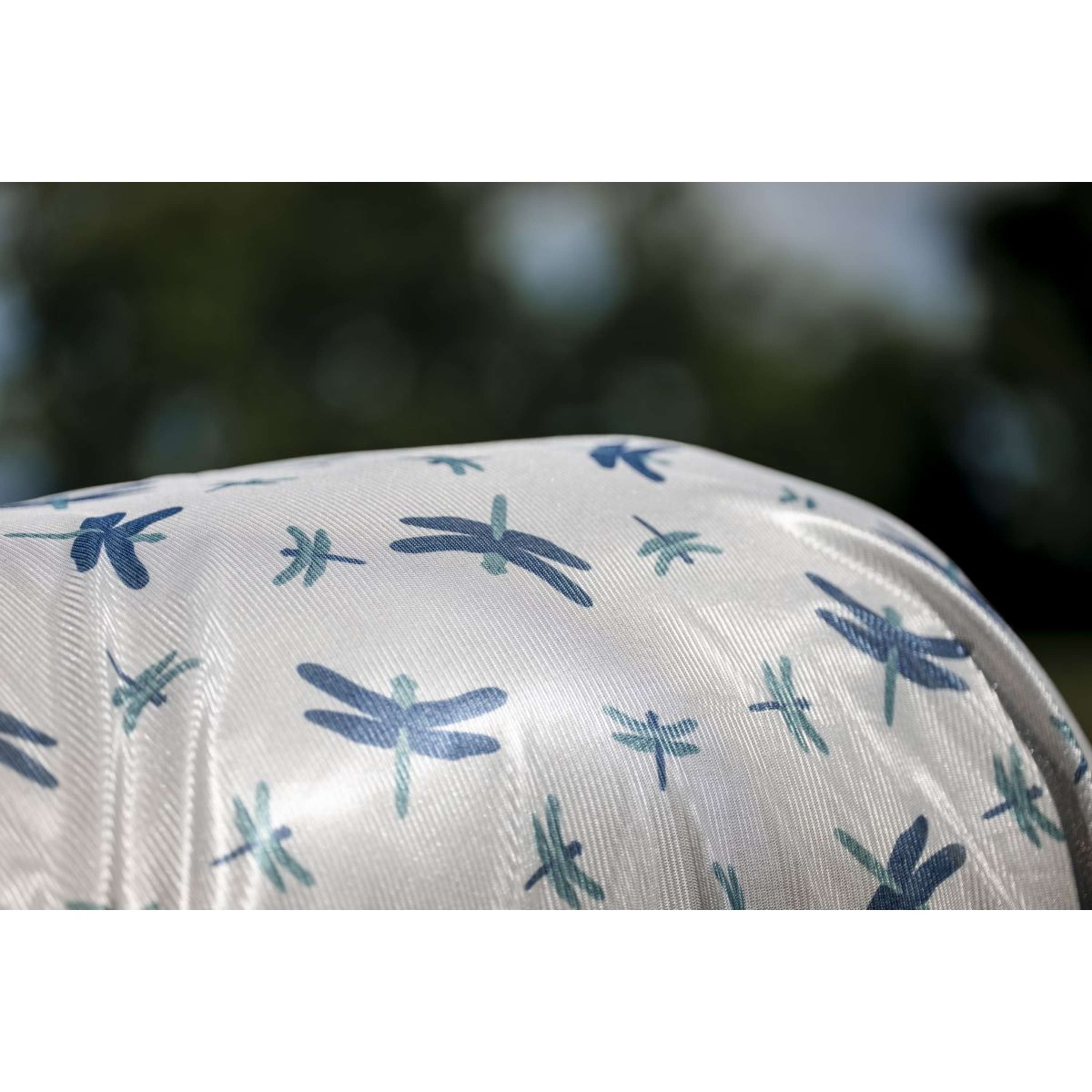 Amigo Fly Rug Integrated Dragonfly Print/Silver/Blue/Sage