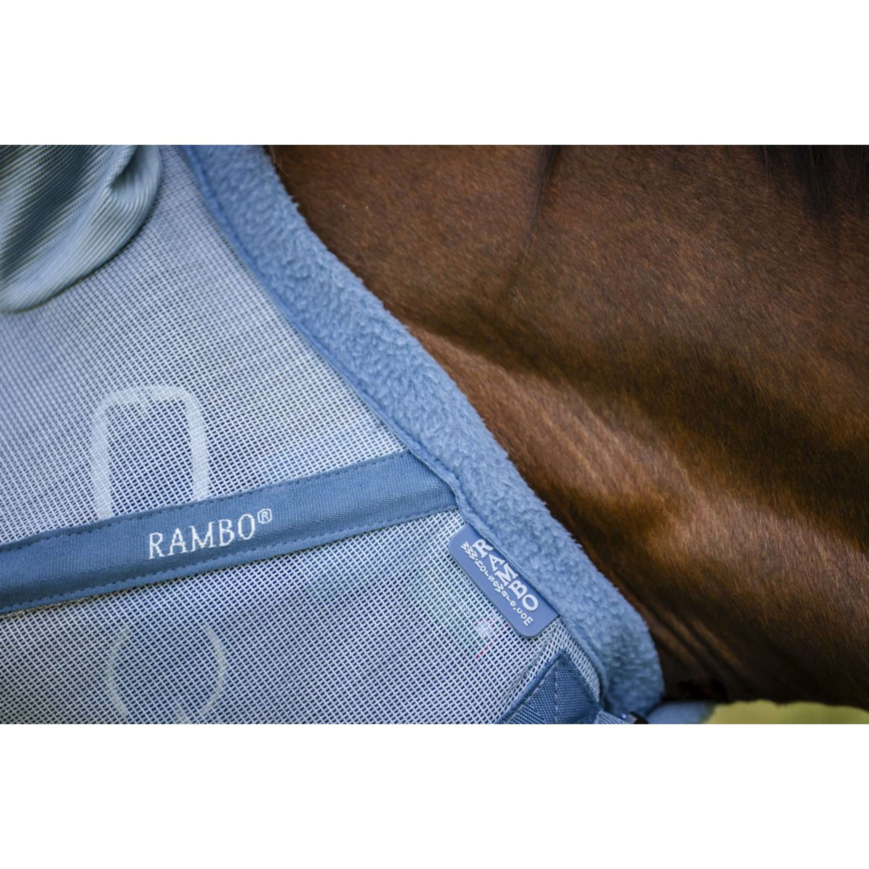 Rambo Fly Mask Heather Blue/Blue/Silver