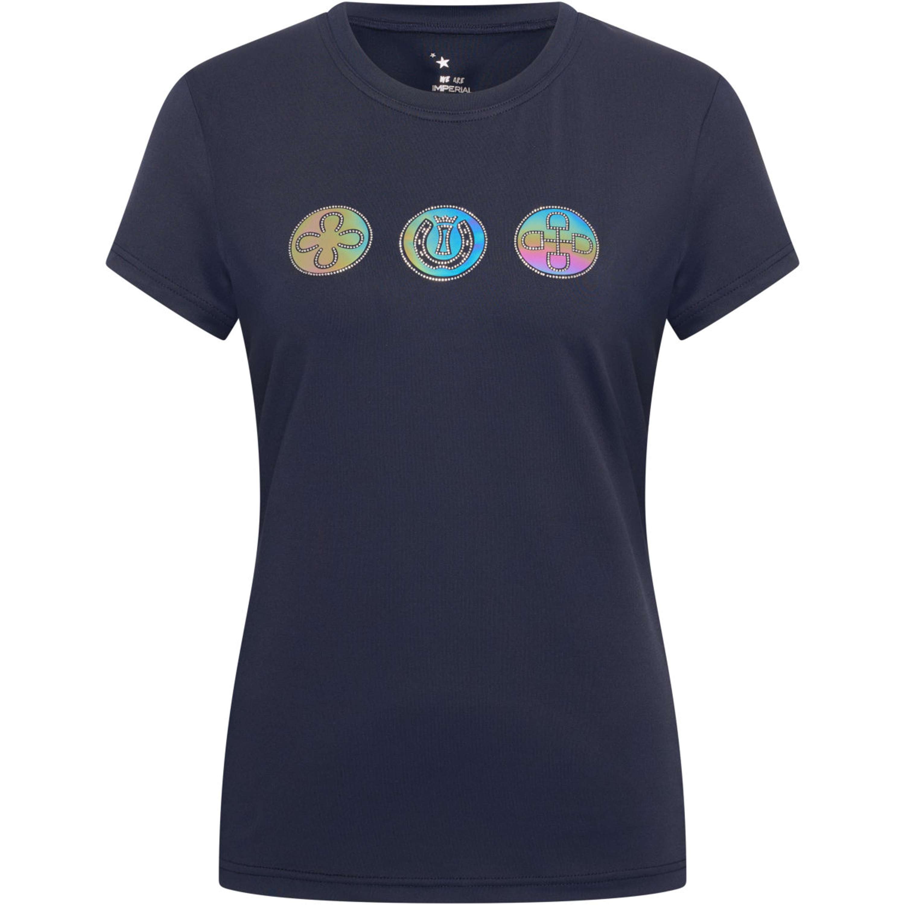 Imperial Riding T-Shirt IRHHolographics Navy