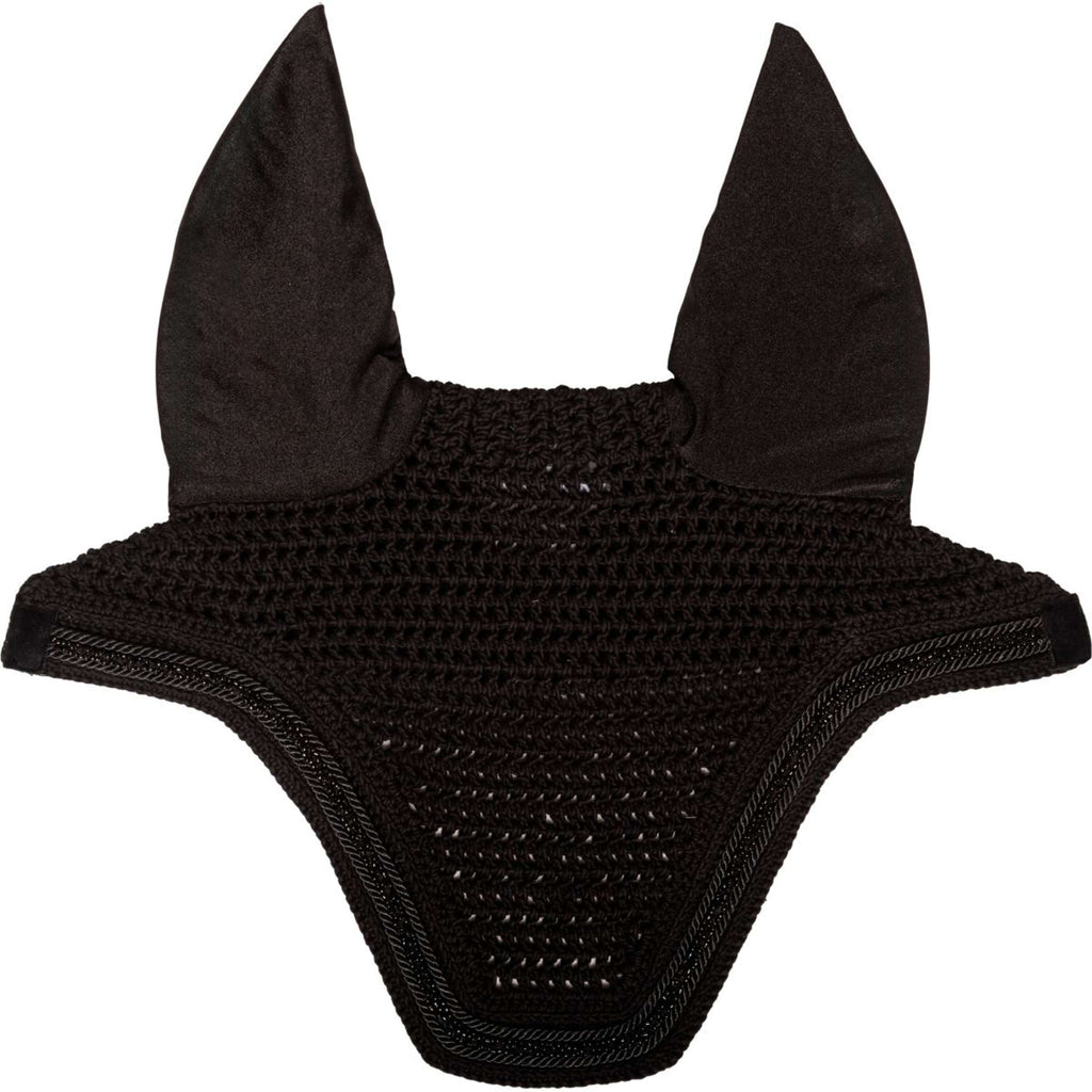 Kentucky Ear Bonnet Wellington Velvet Mini Pearls Black