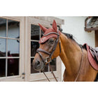 Kentucky Horsewear Ear Bonnet Wellington 3D Logo Fuchsia