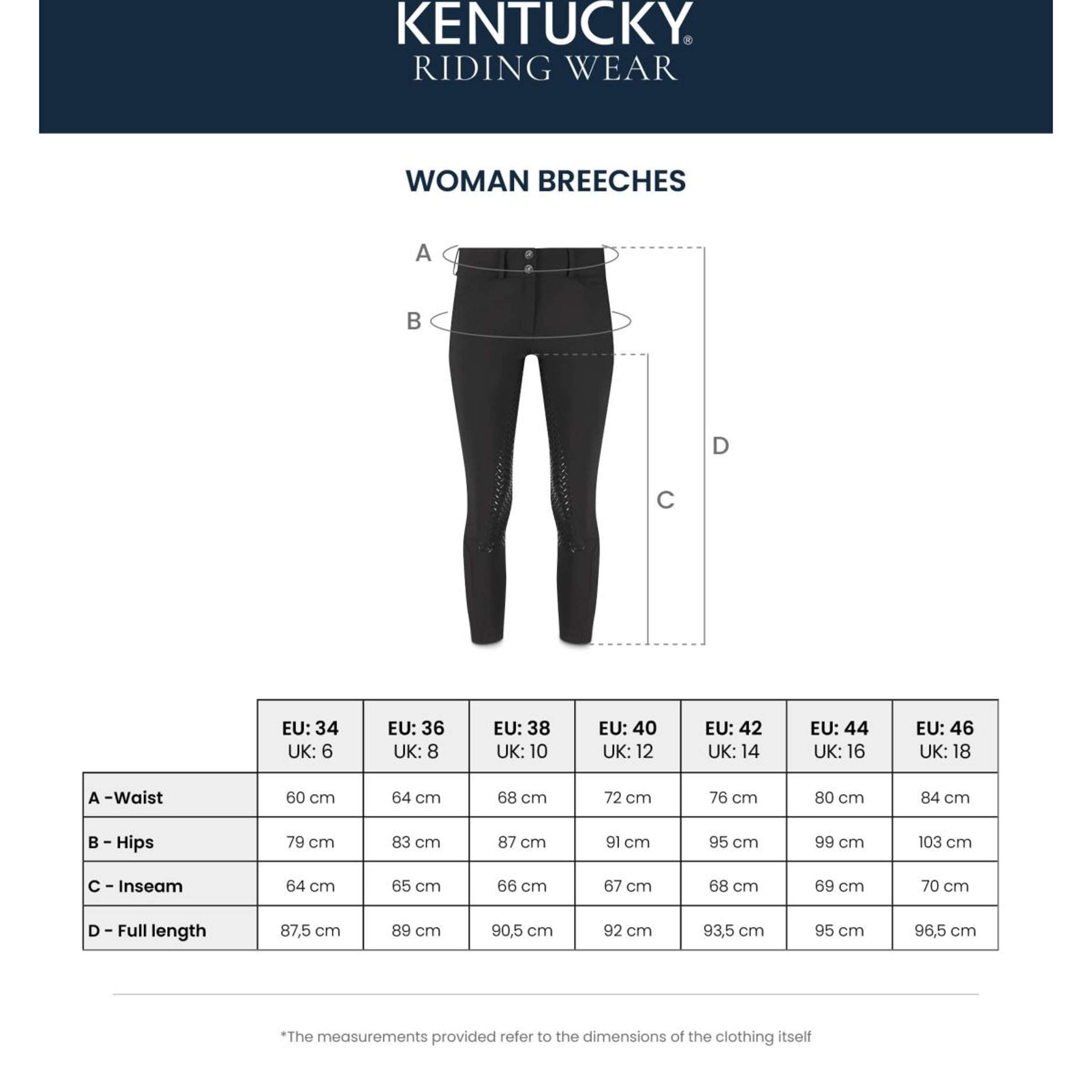 Kentucky Breeches Miami Knee Grip Women Black