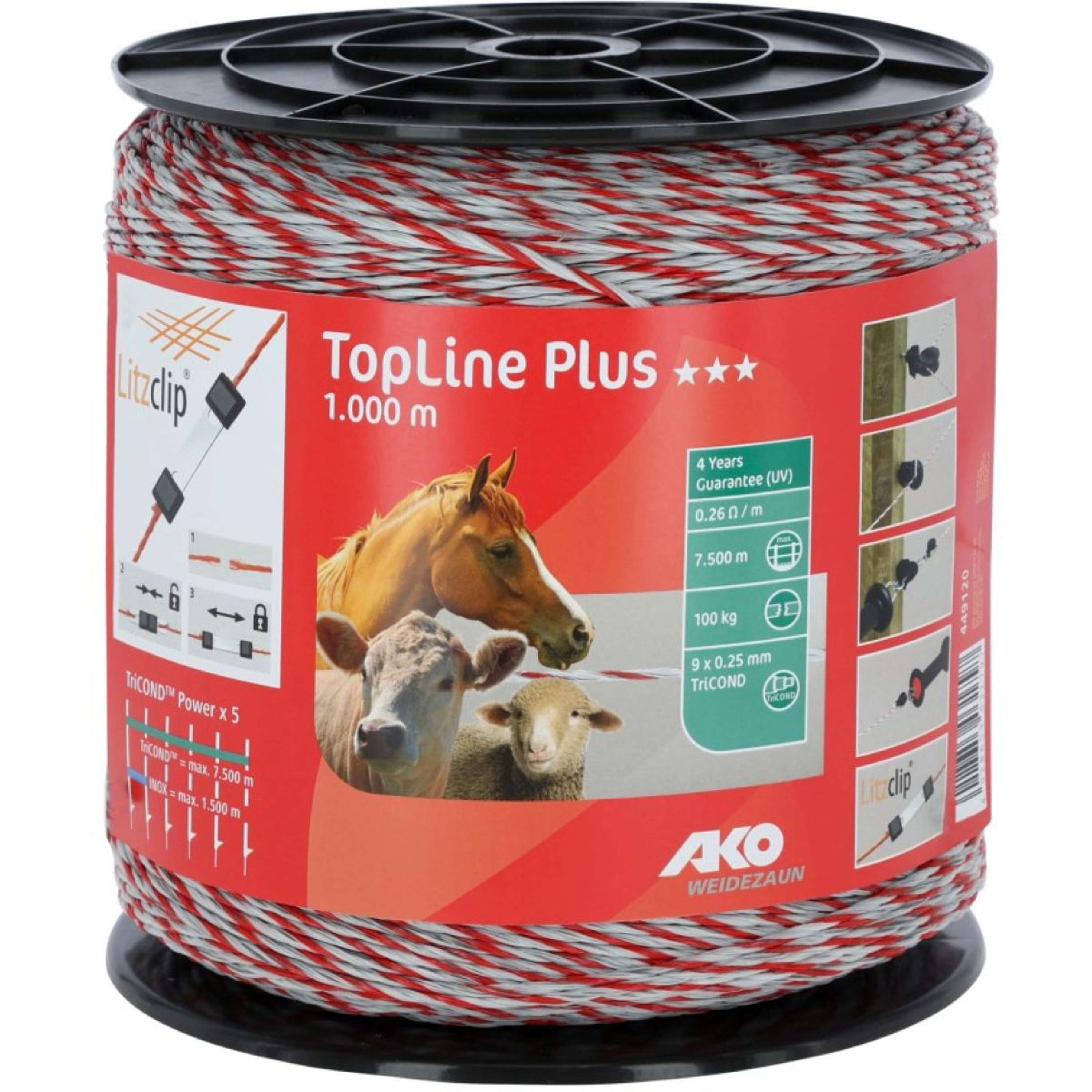Ako Polywire Topline Plus White Red