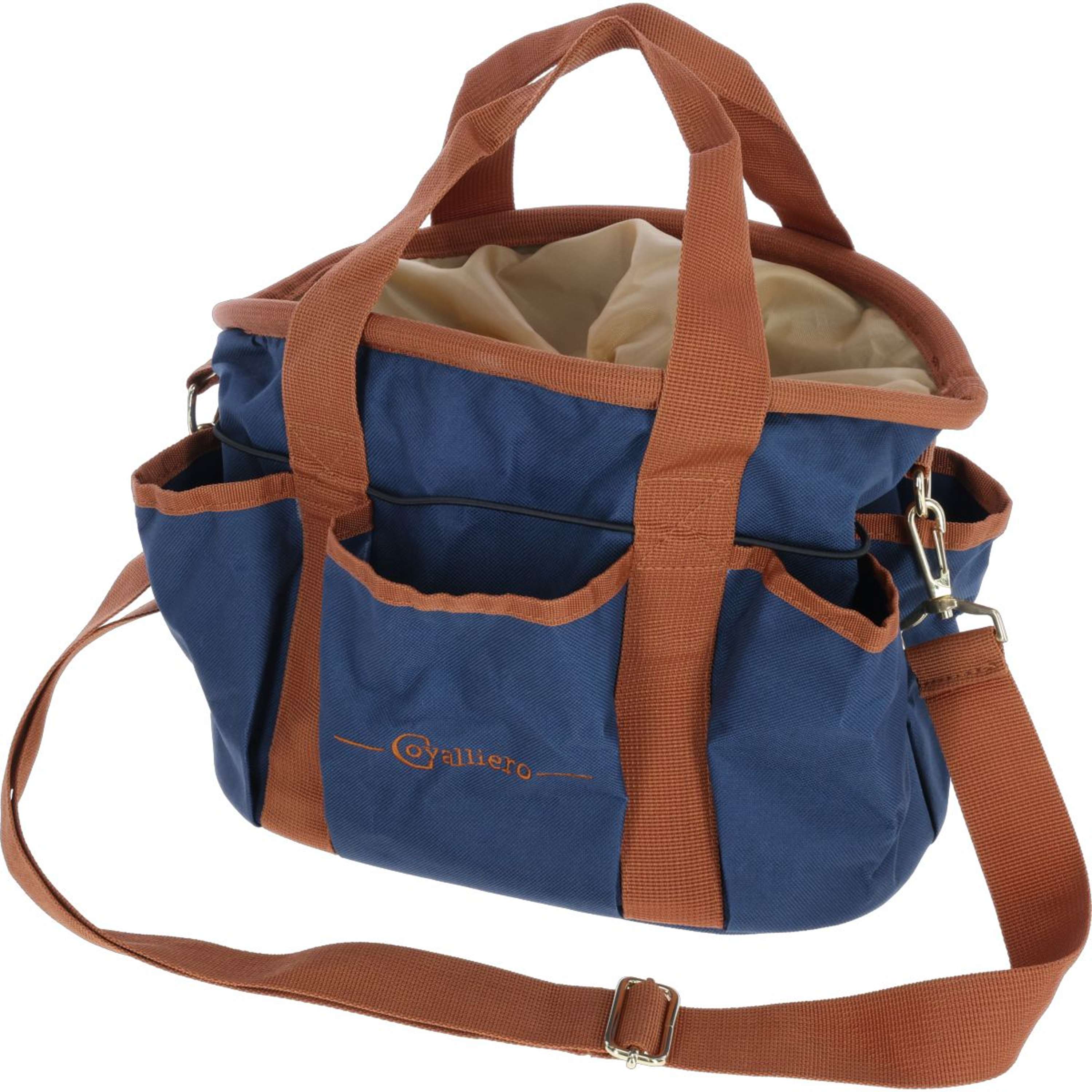 Covalliero Grooming Bag Cognac/Navy