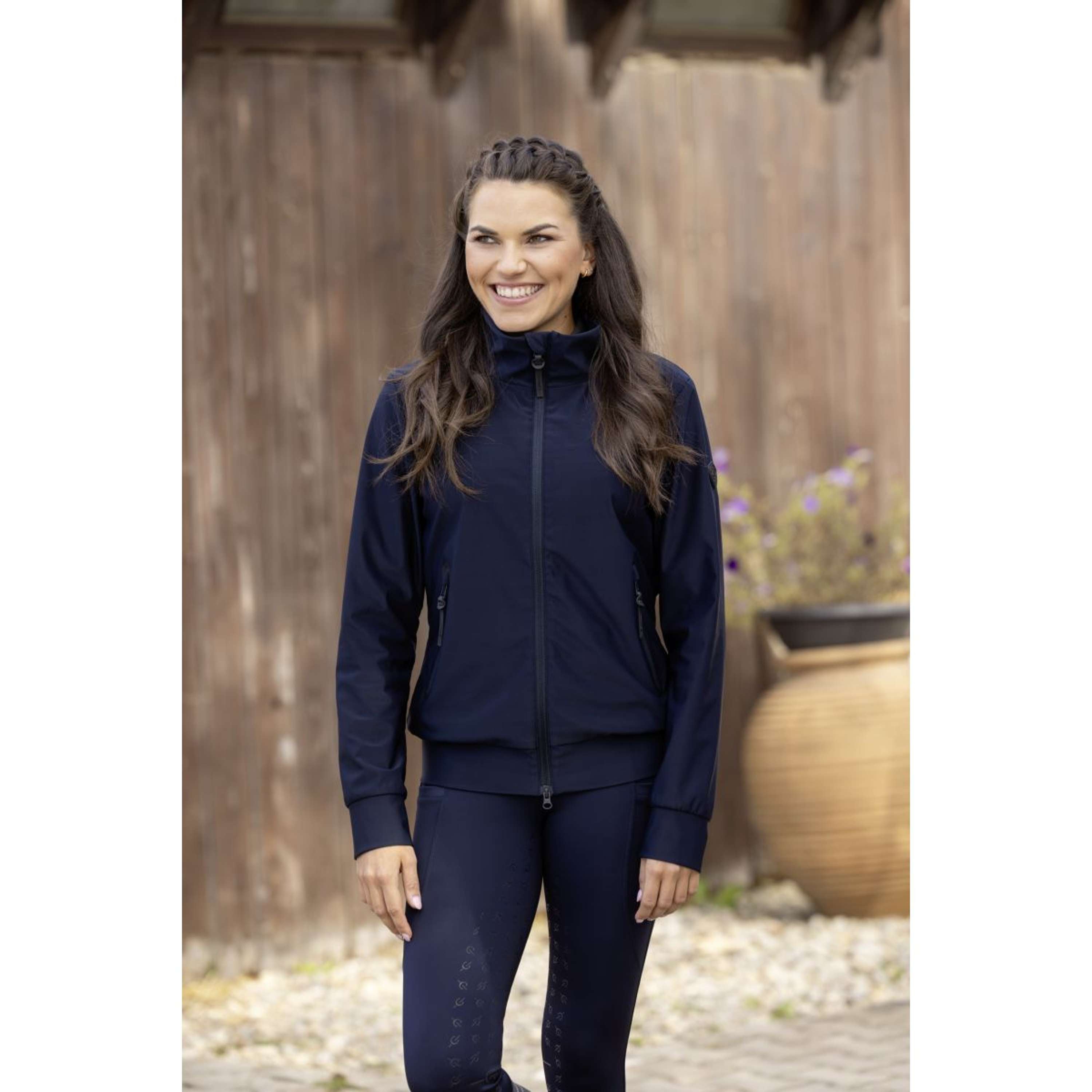 Covalliero Zip-Hoodie Blouson Women Dark Navy
