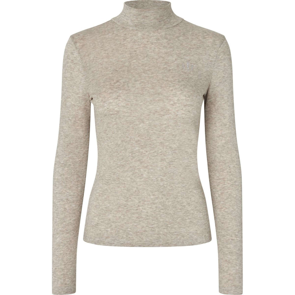 Kingsland Turtleneck Sweater KLAbigail Women Beige Melange
