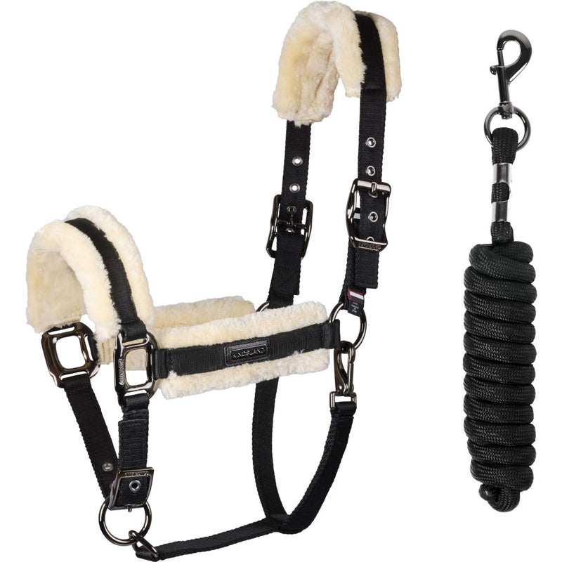 Kingsland Halter Set KLLexie with Fur Black