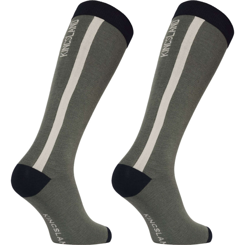 Kingsland Riding Socks KLLaura Coolmax 2 Pack Green Agave