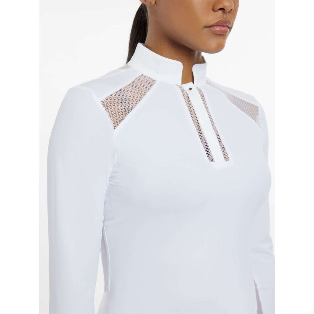 LeMieux Competition Shirt Camille Long Sleeves White