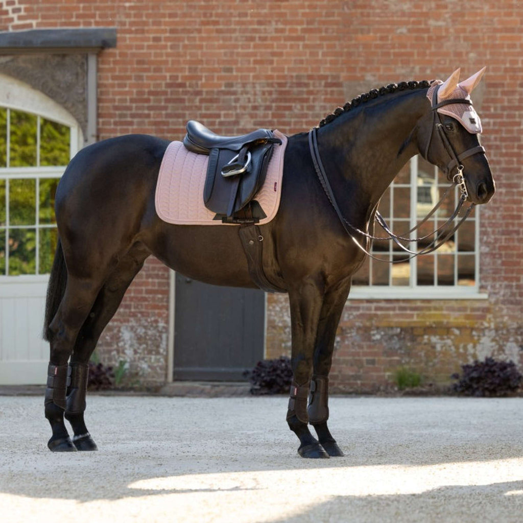 LeMieux Saddlepad Heritage Herringbone Square Dressage Wild Rose