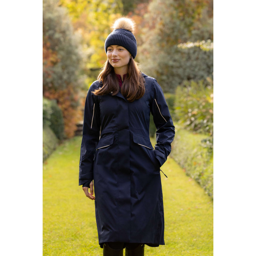 LeMieux Long Coat Stormwear Performance Riding Navy