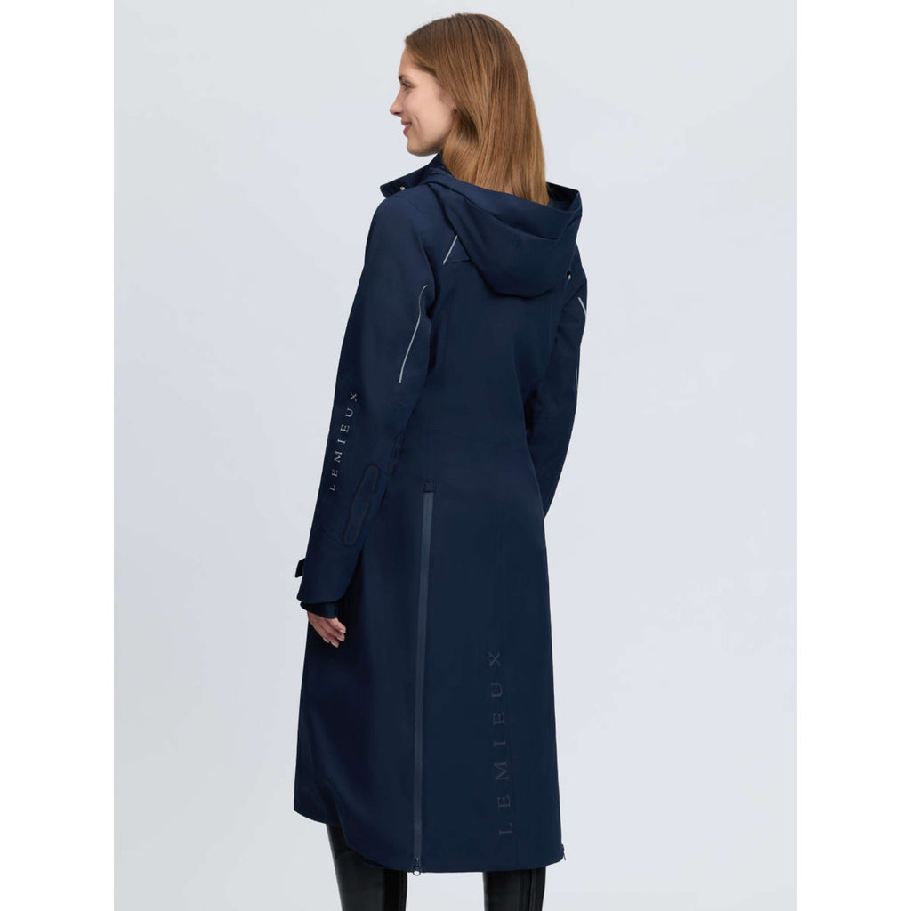 LeMieux Long Coat Stormwear Performance Riding Navy
