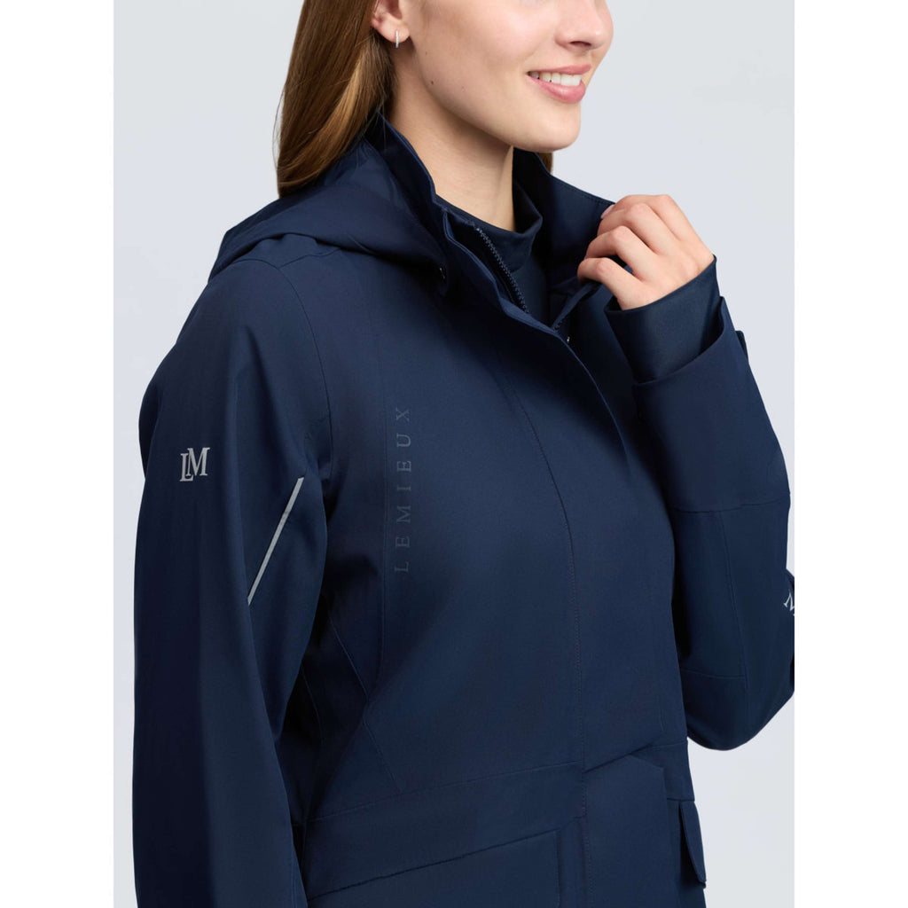 LeMieux Long Coat Stormwear Performance Riding Navy