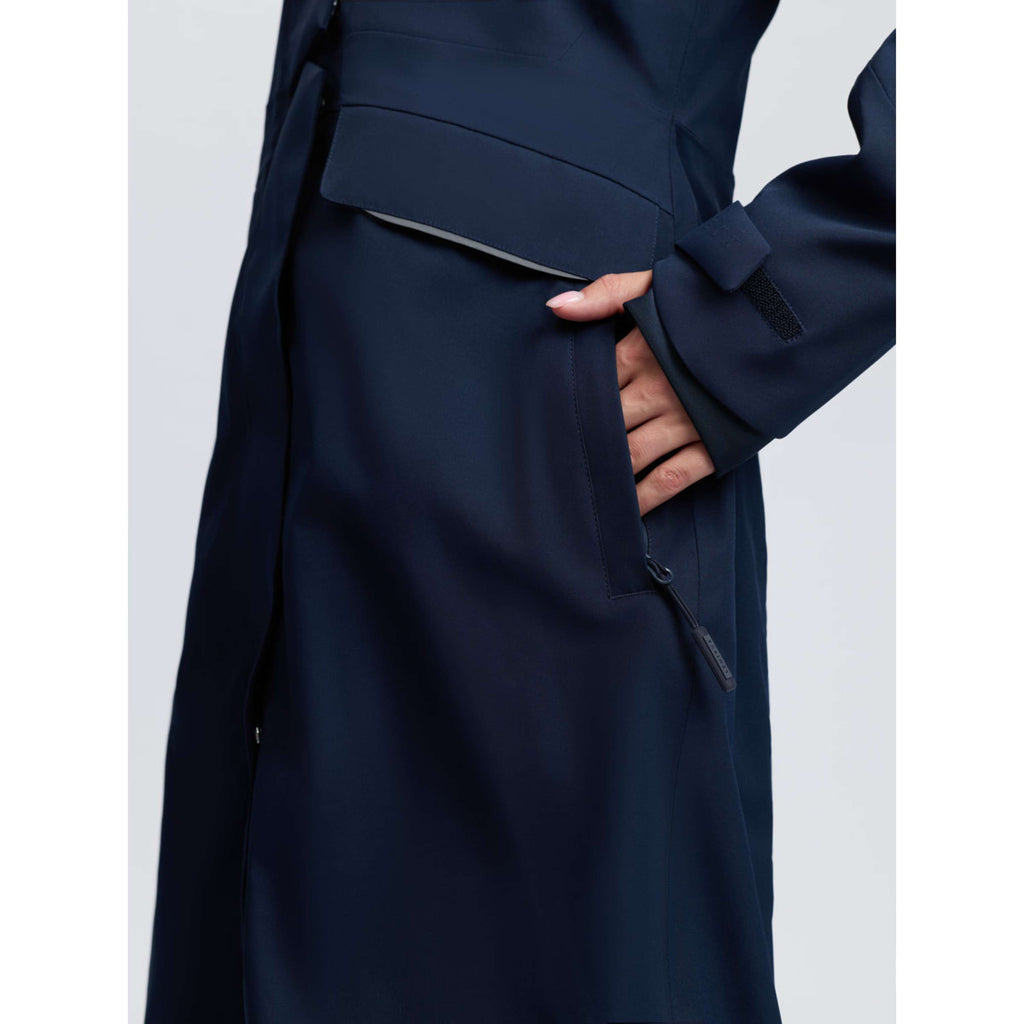 LeMieux Long Coat Stormwear Performance Riding Navy