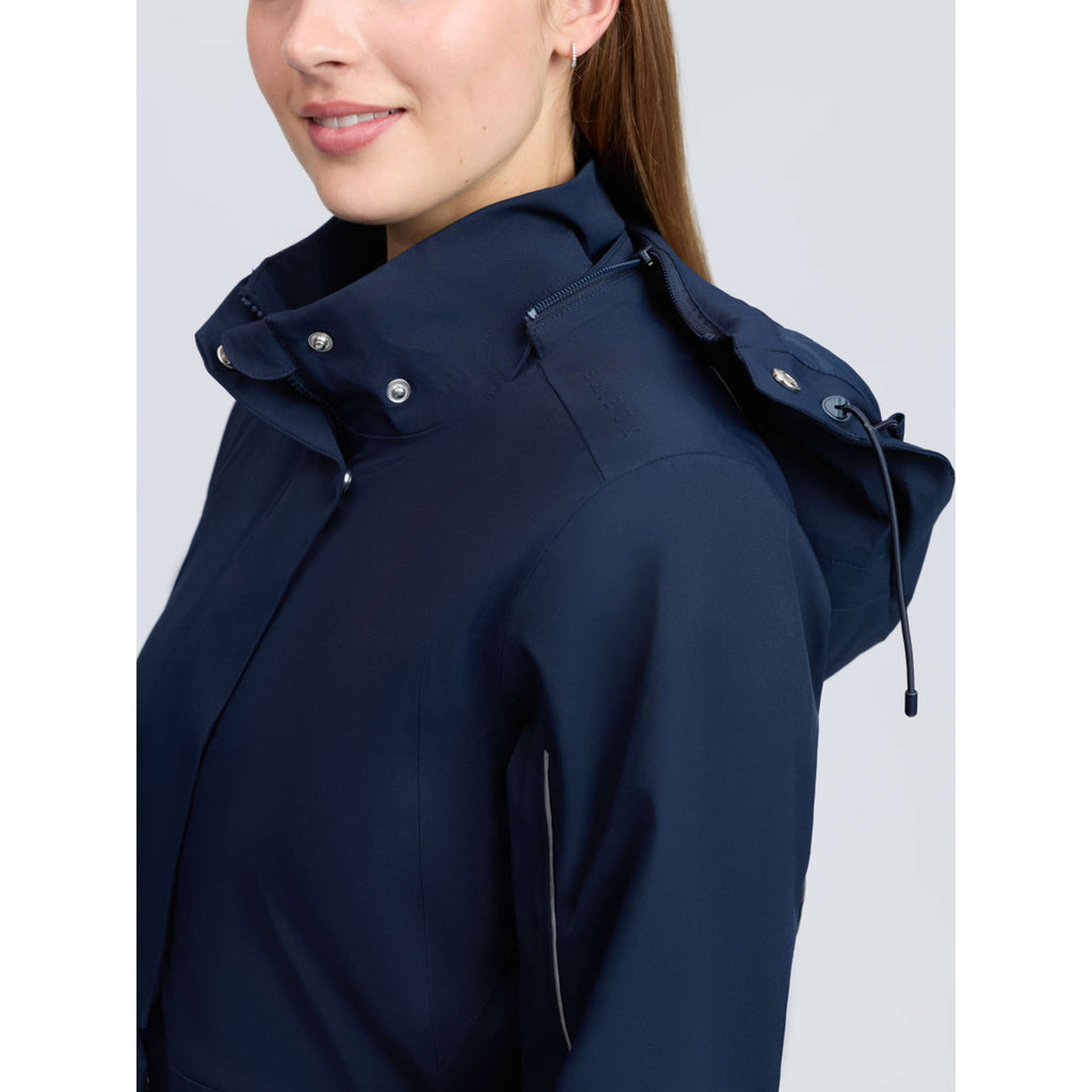 LeMieux Long Coat Stormwear Performance Riding Navy