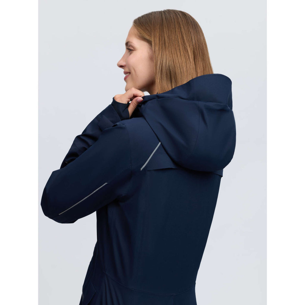 LeMieux Long Coat Stormwear Performance Riding Navy