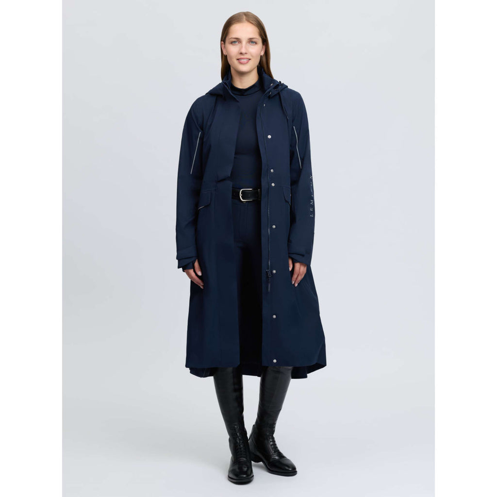 LeMieux Long Coat Stormwear Performance Riding Navy