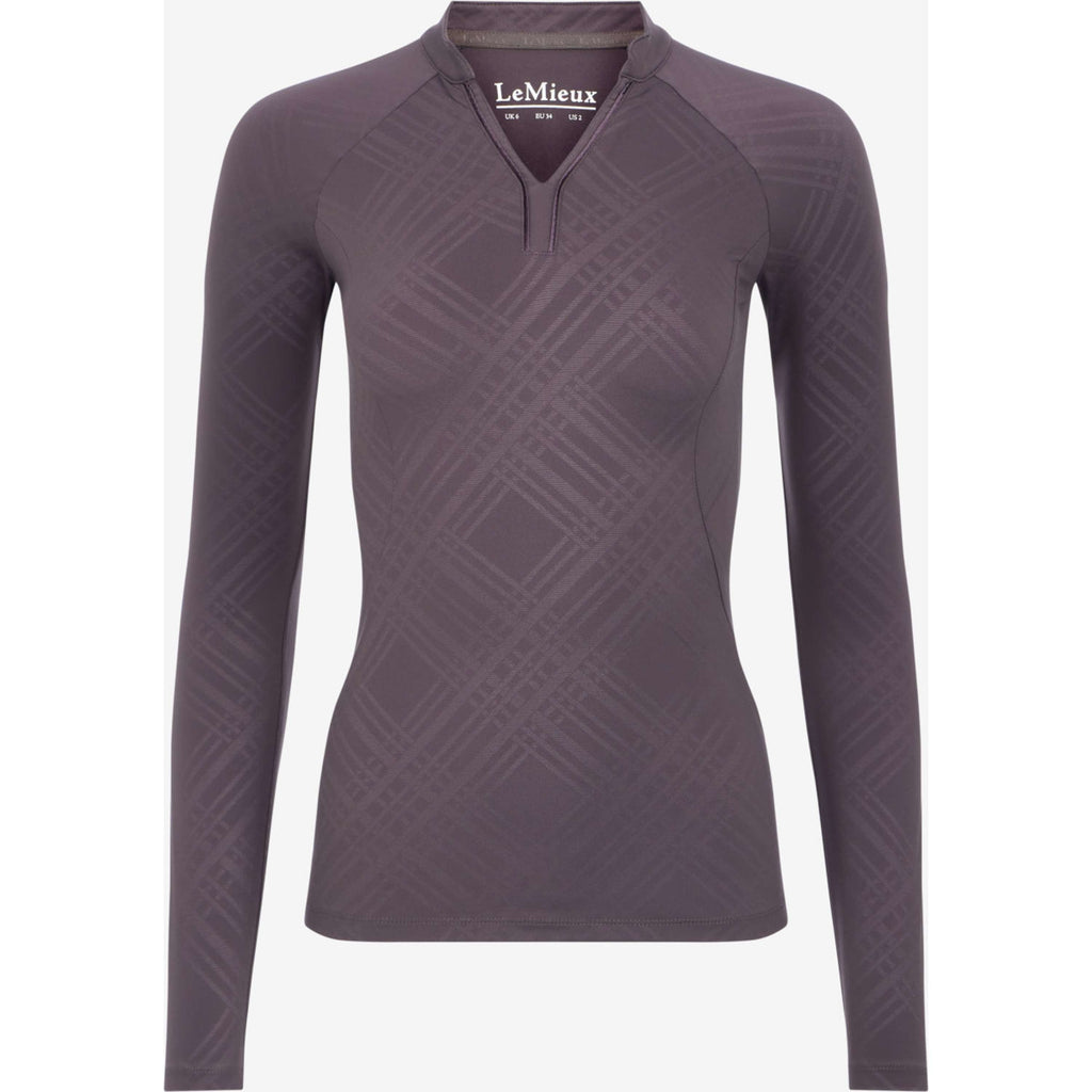 LeMieux Baselayer Heritage Check Long Sleeves Cocoa