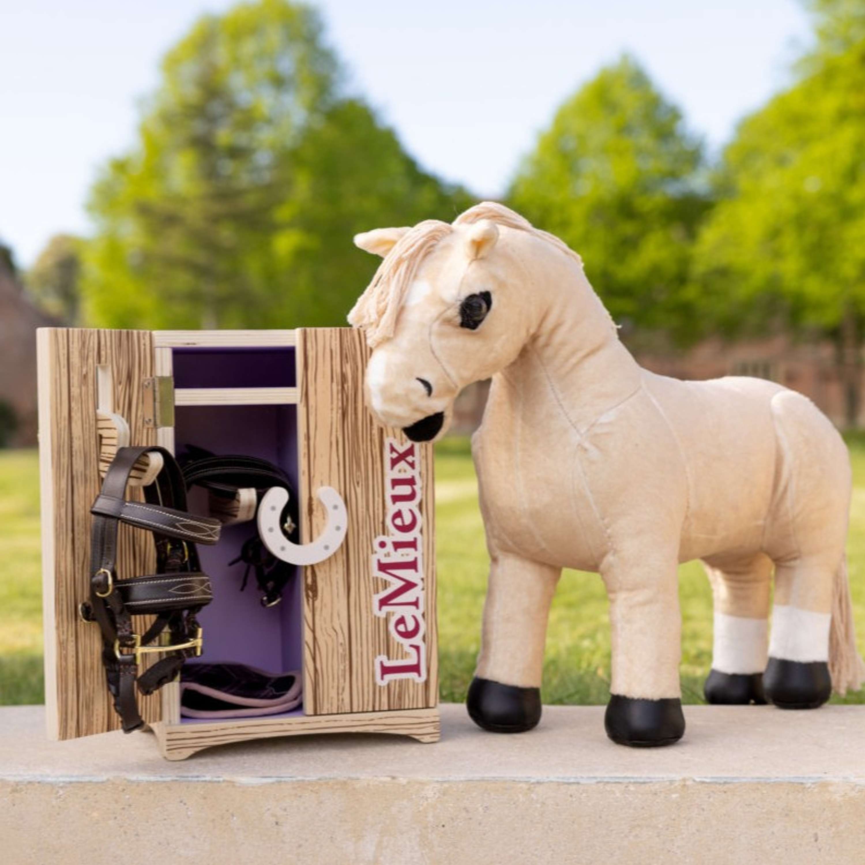 LeMieux Toy Pony Tack Locker Wooden