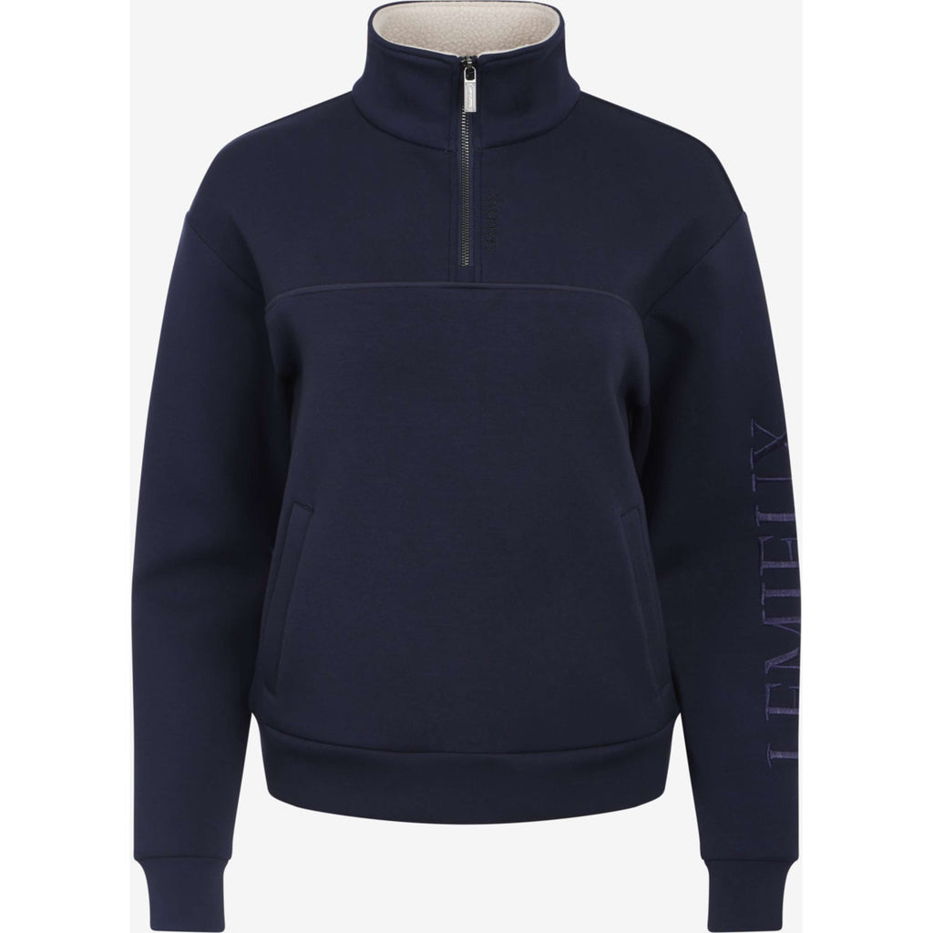 LeMieux Sweater Scarlet Quarter Zip Navy