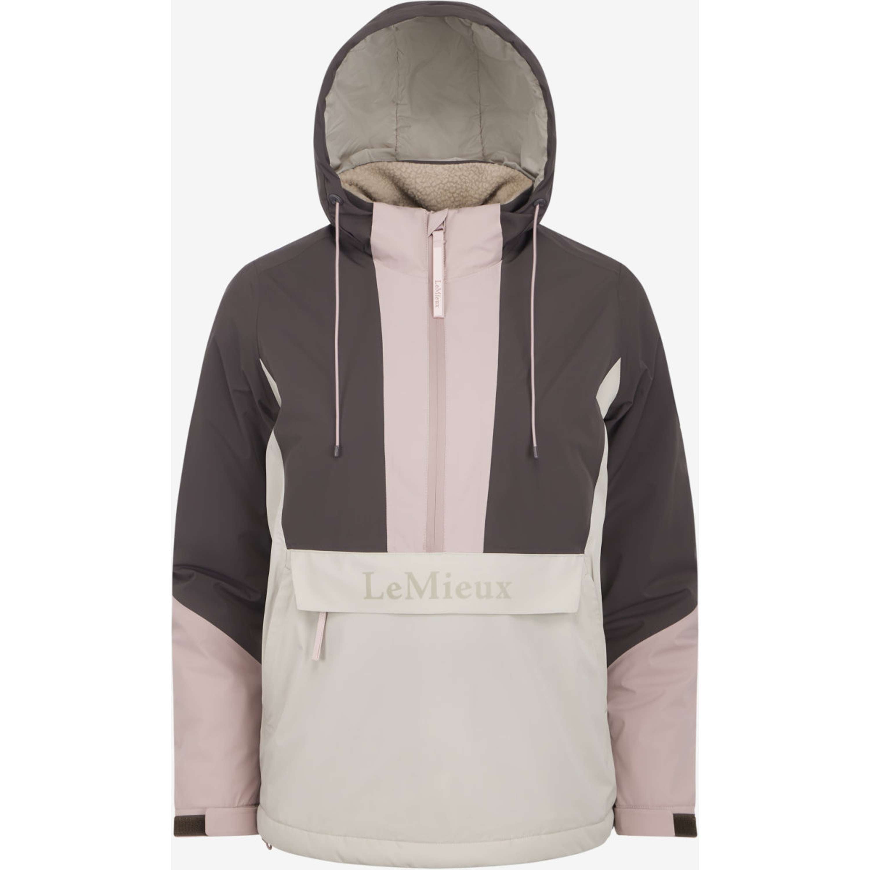 LeMieux Jacket Phoebe Half Zip Waterproof Anorak Wild Rose