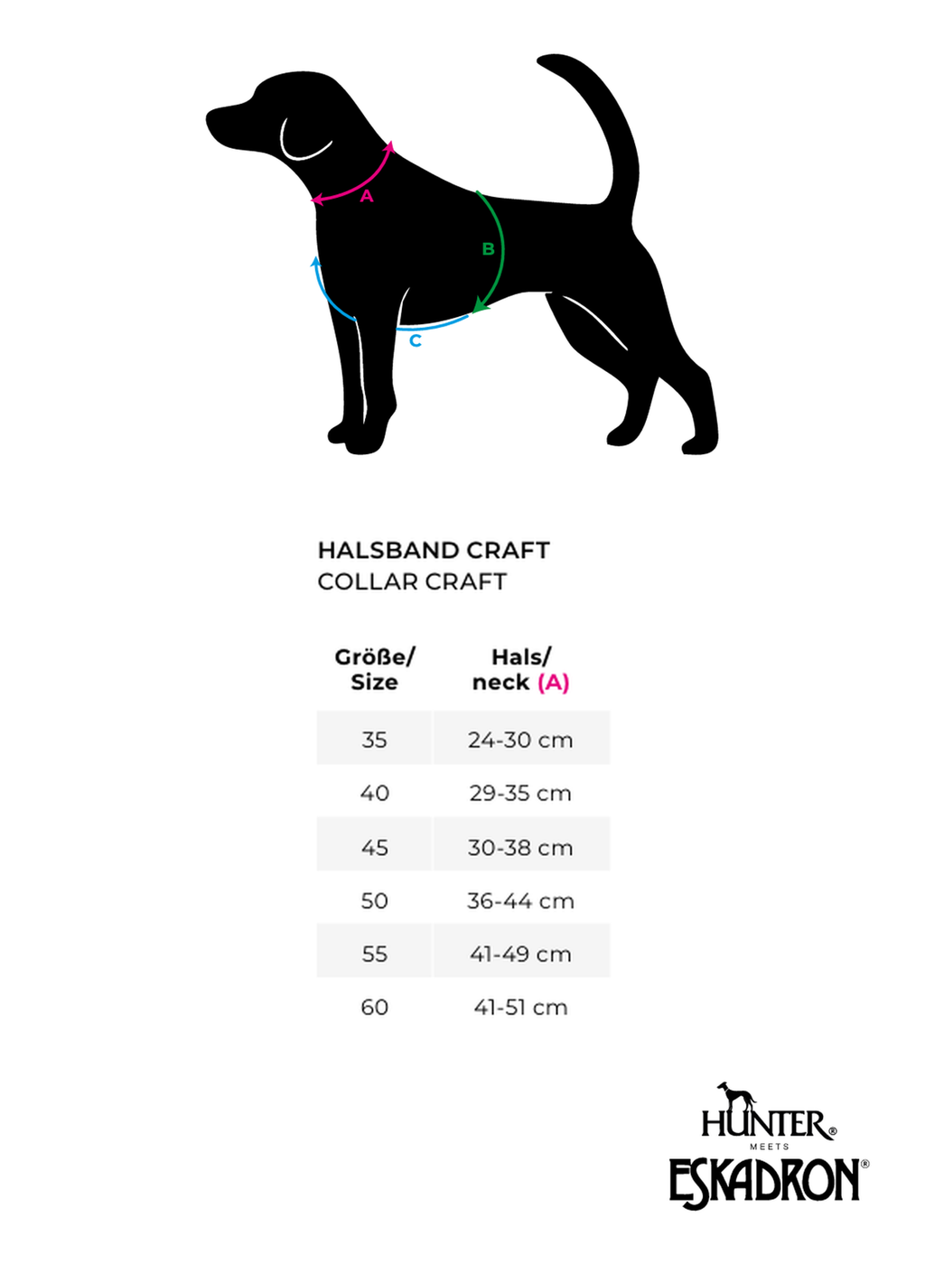 Hunter x Eskadron Dog Collar Craft Black