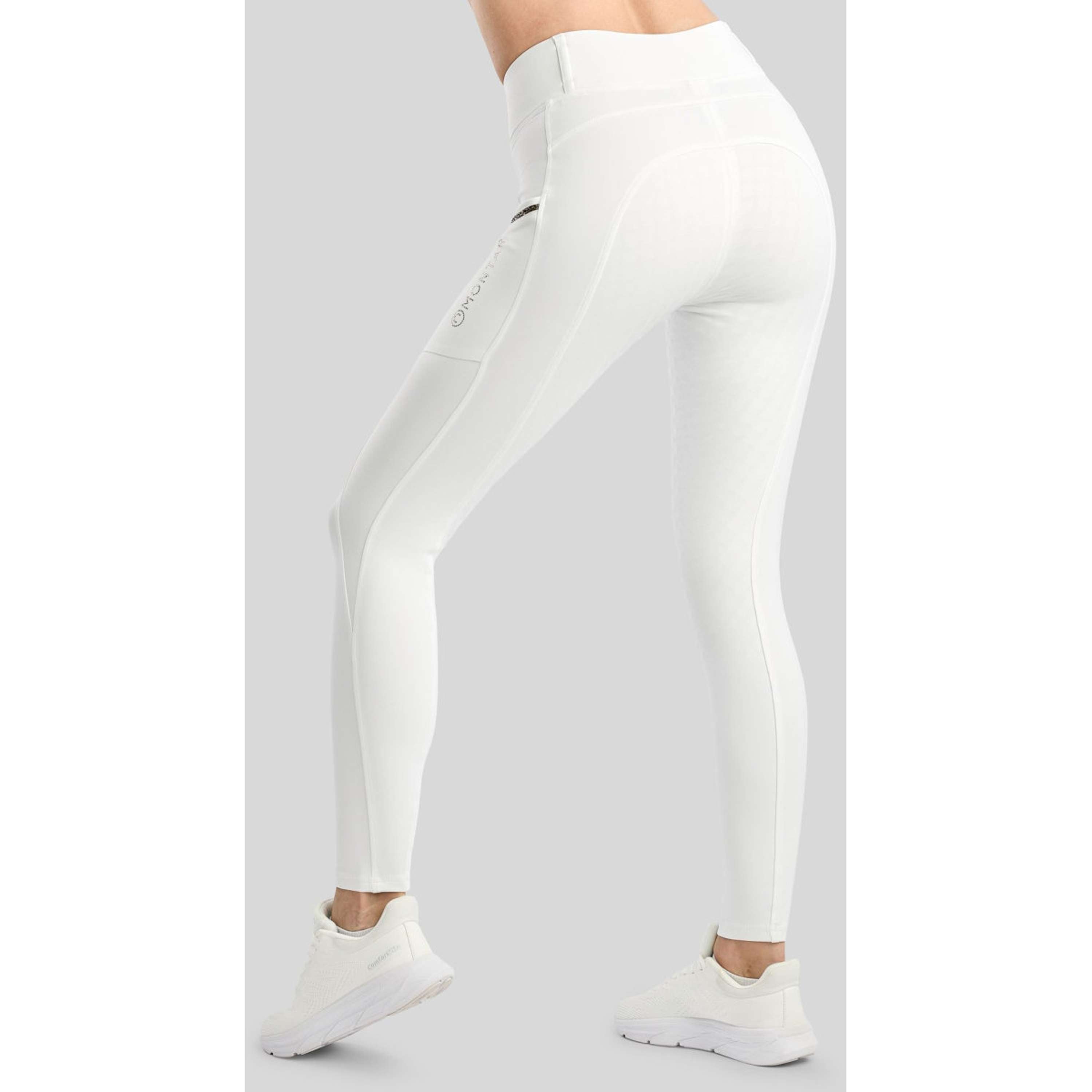 Montar Thermo Riding Leggings MoVeronica Golden Quartz Full Grip White