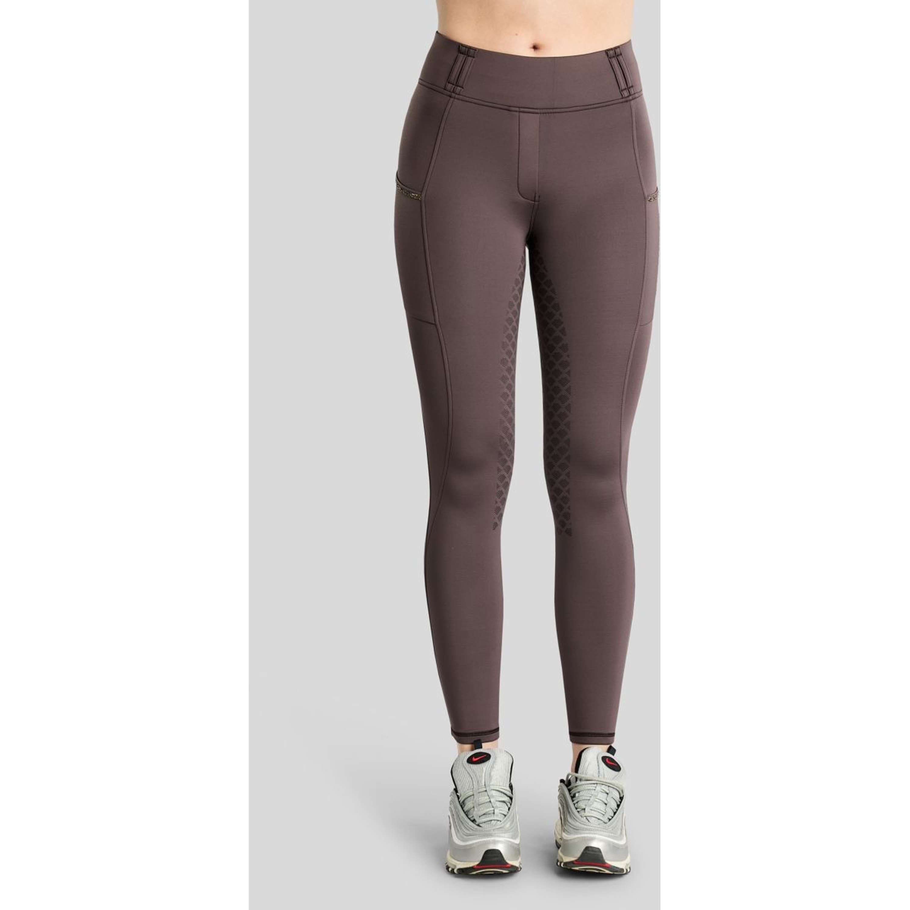 Montar Thermo Riding Leggings MoVeronica Golden Quartz Full Grip Black Peony