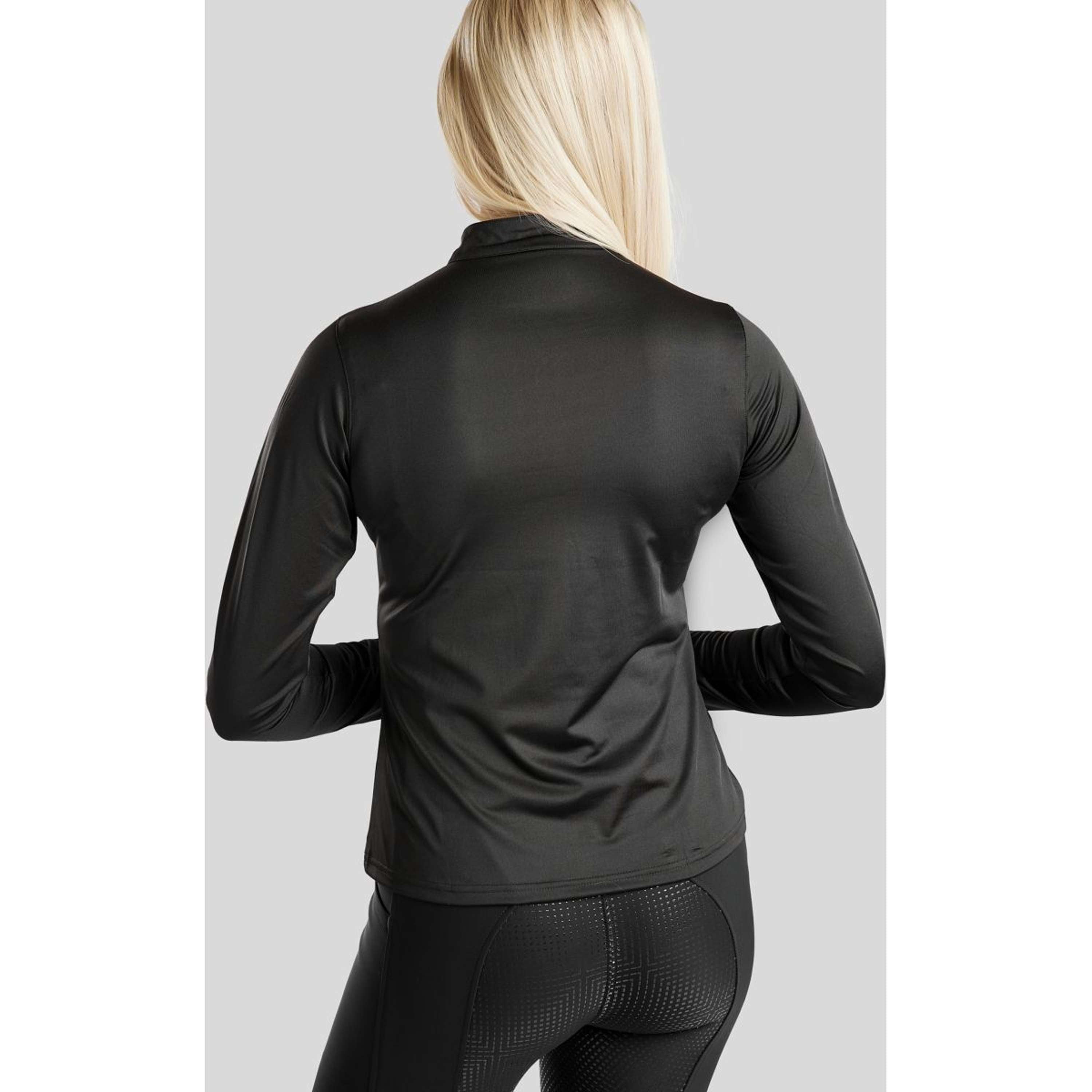 Montar Shirt Everly Crystal Logo Long Sleeves Black