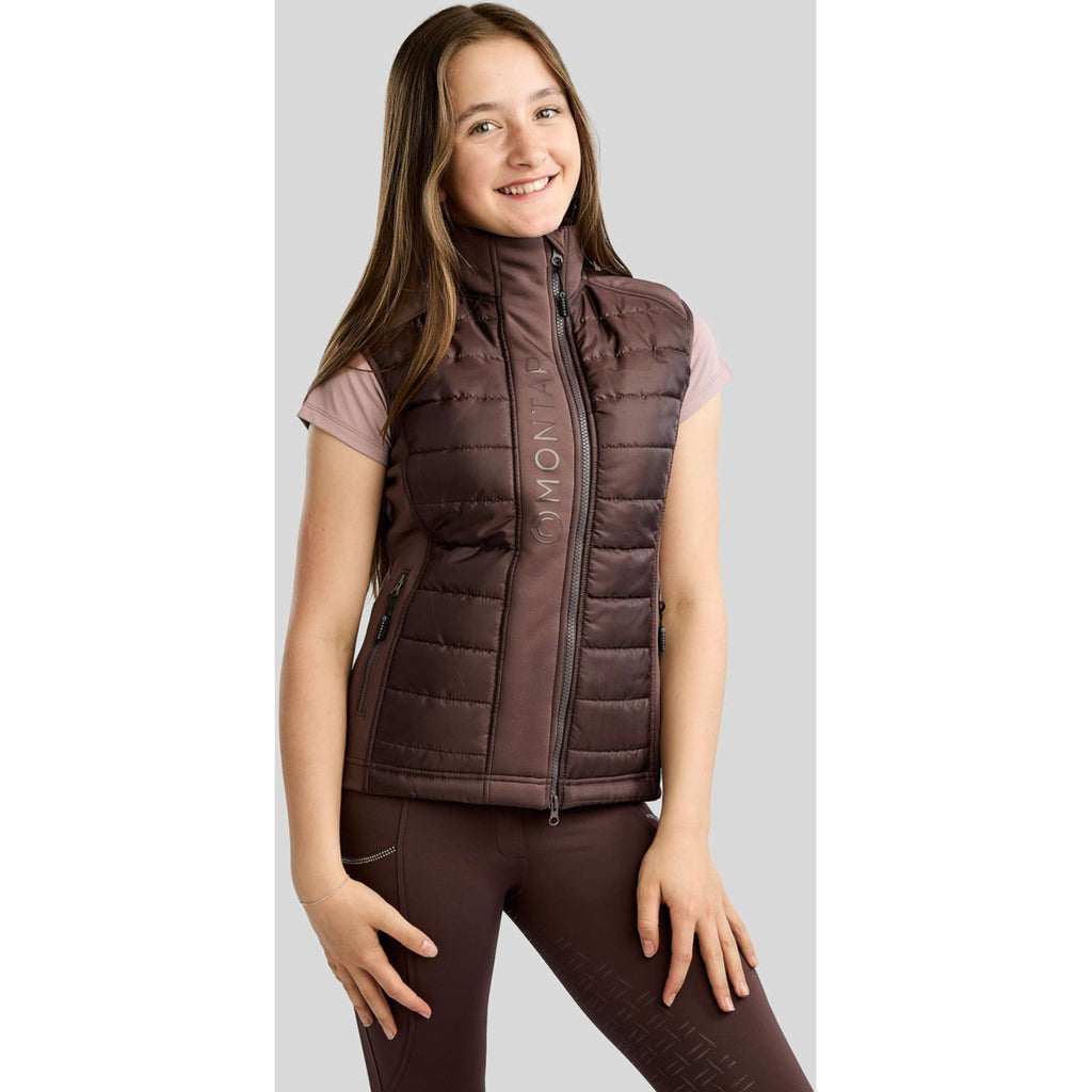 Montar Bodywarmer Emma Quilt Kids Black Peony