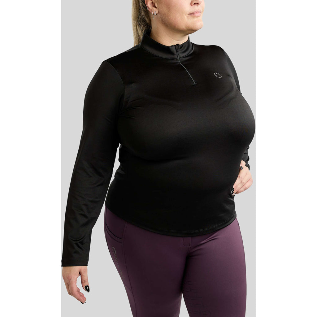 Montar Shirt MoFlair Curve Long Sleeves Black