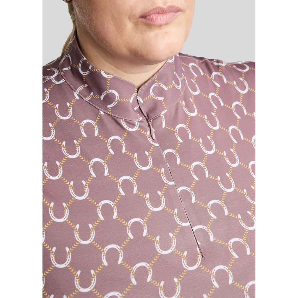 Montar Shirt MoFreya AO Printed Curve Long Sleeves Dusty Rose
