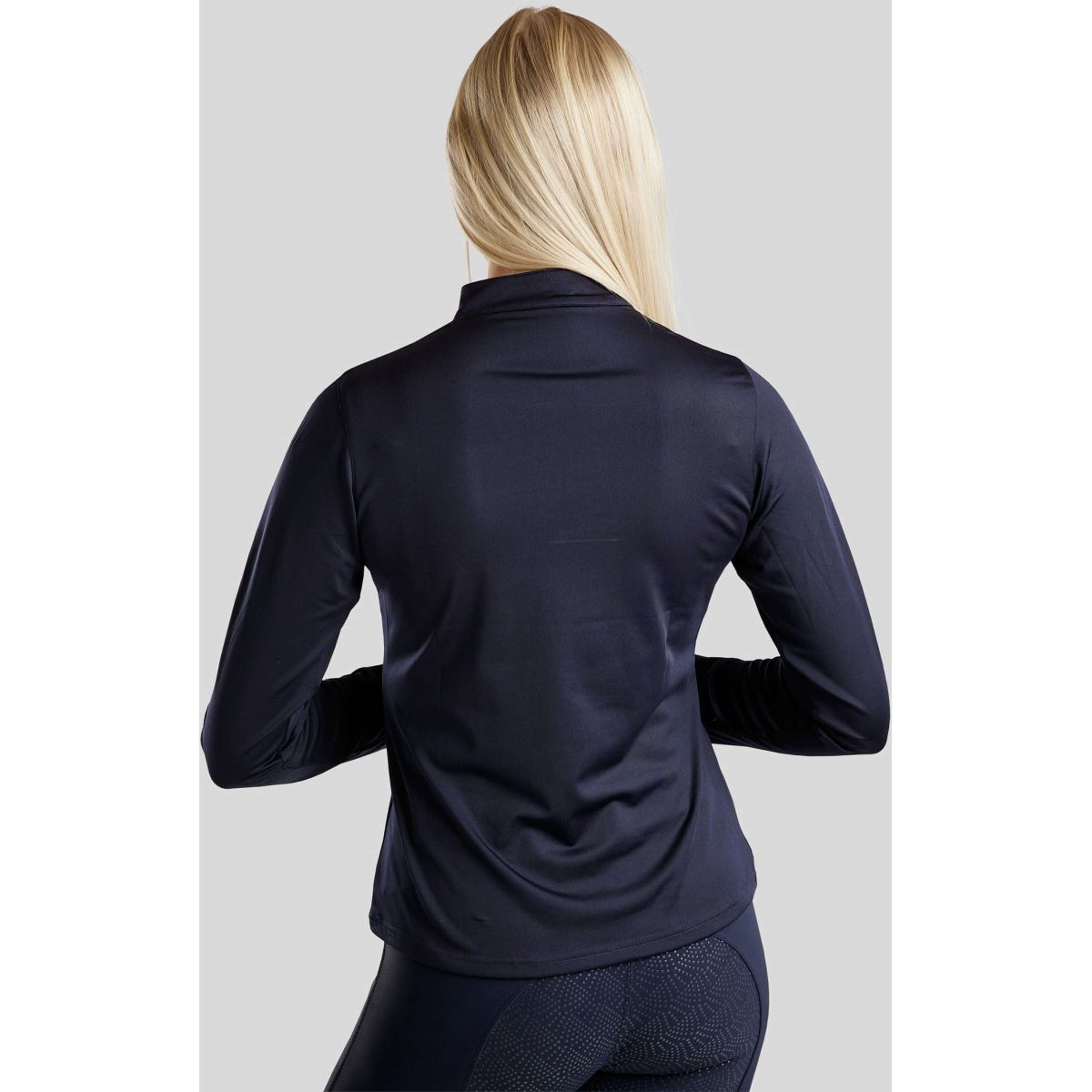 Montar Shirt Everly Crystal Logo Long Sleeves Navy