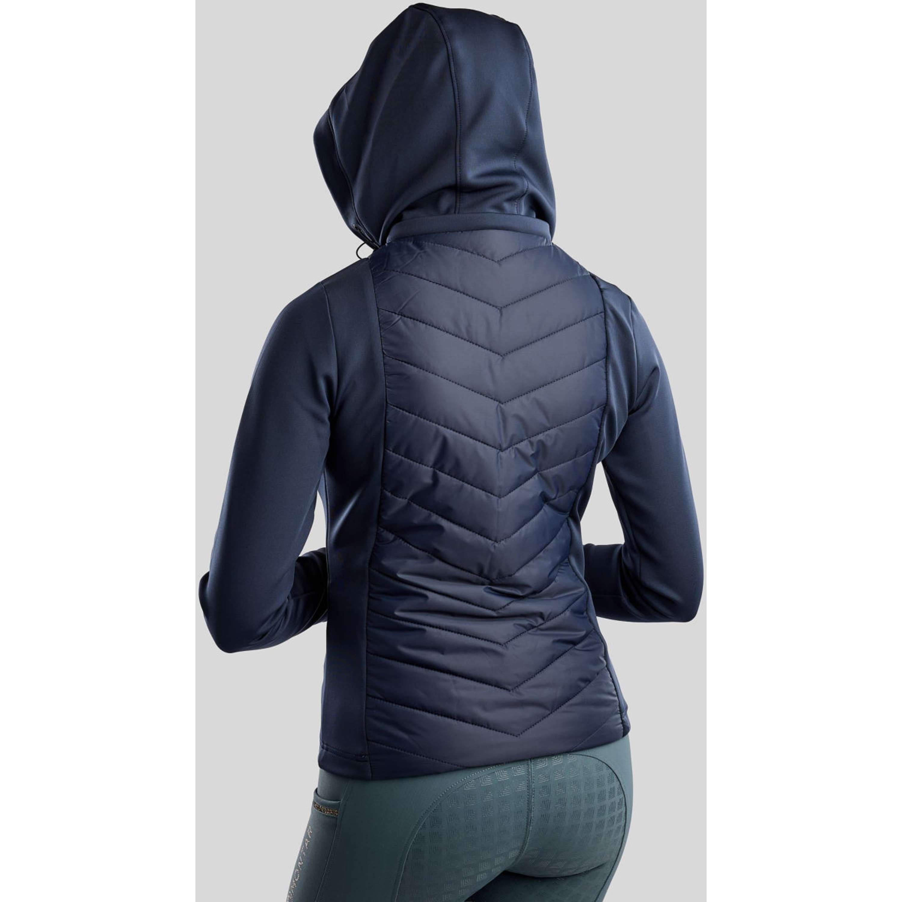 Montar Jacket MoEverline Hybrid Detachable Hood Golden Quartz Crystals Navy