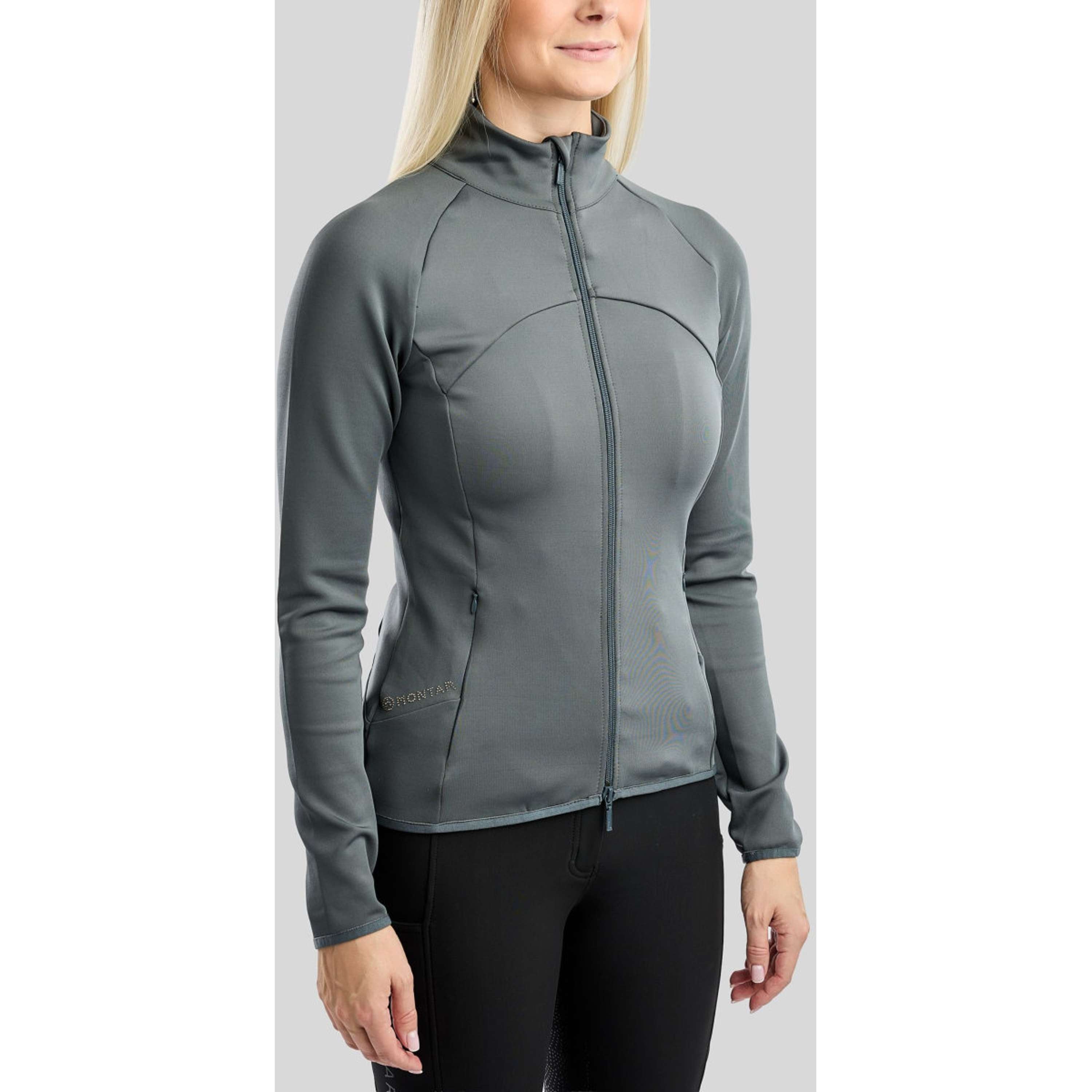 Montar Jacket MoEverline Golden Quartz Crystals High Collar Dark Slate