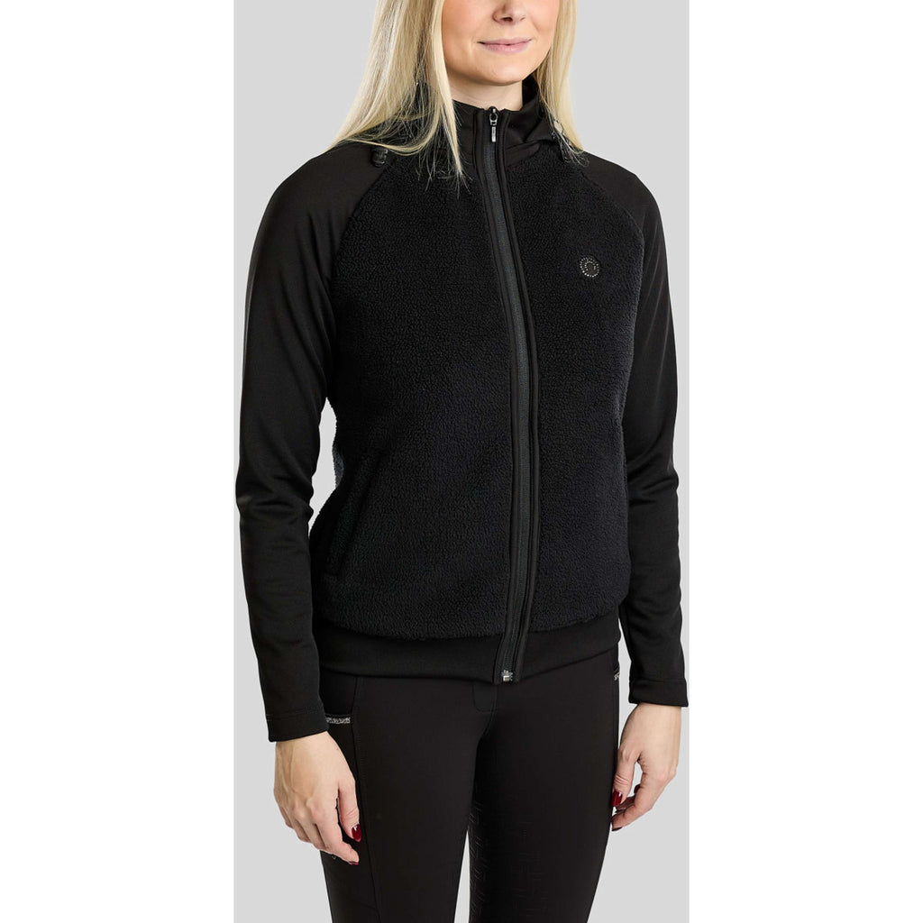Montar Zip-Hoodie MoMay Teddy Black