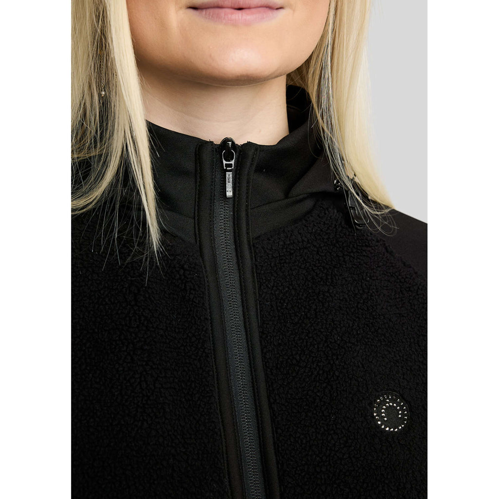 Montar Zip-Hoodie MoMay Teddy Black