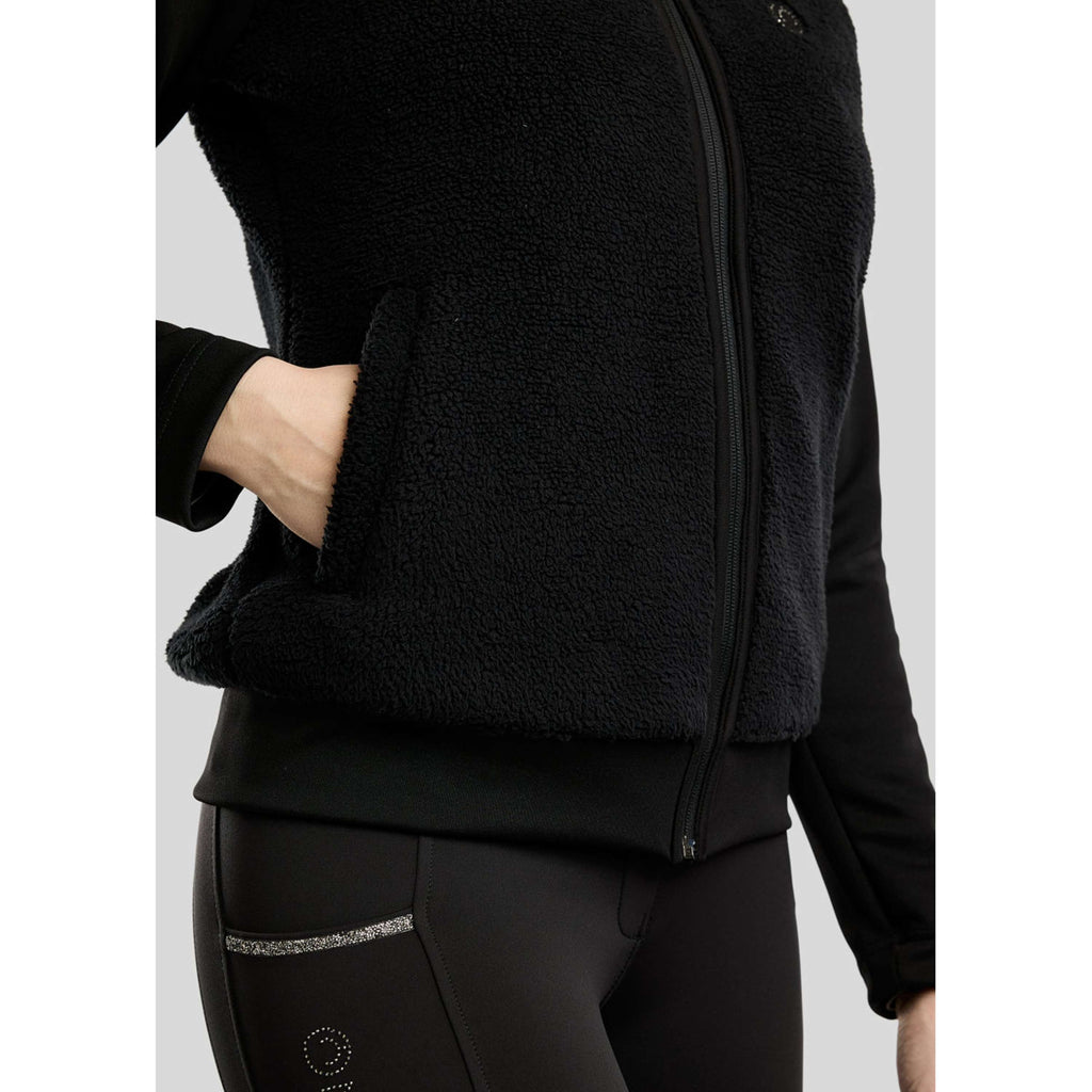 Montar Zip-Hoodie MoMay Teddy Black