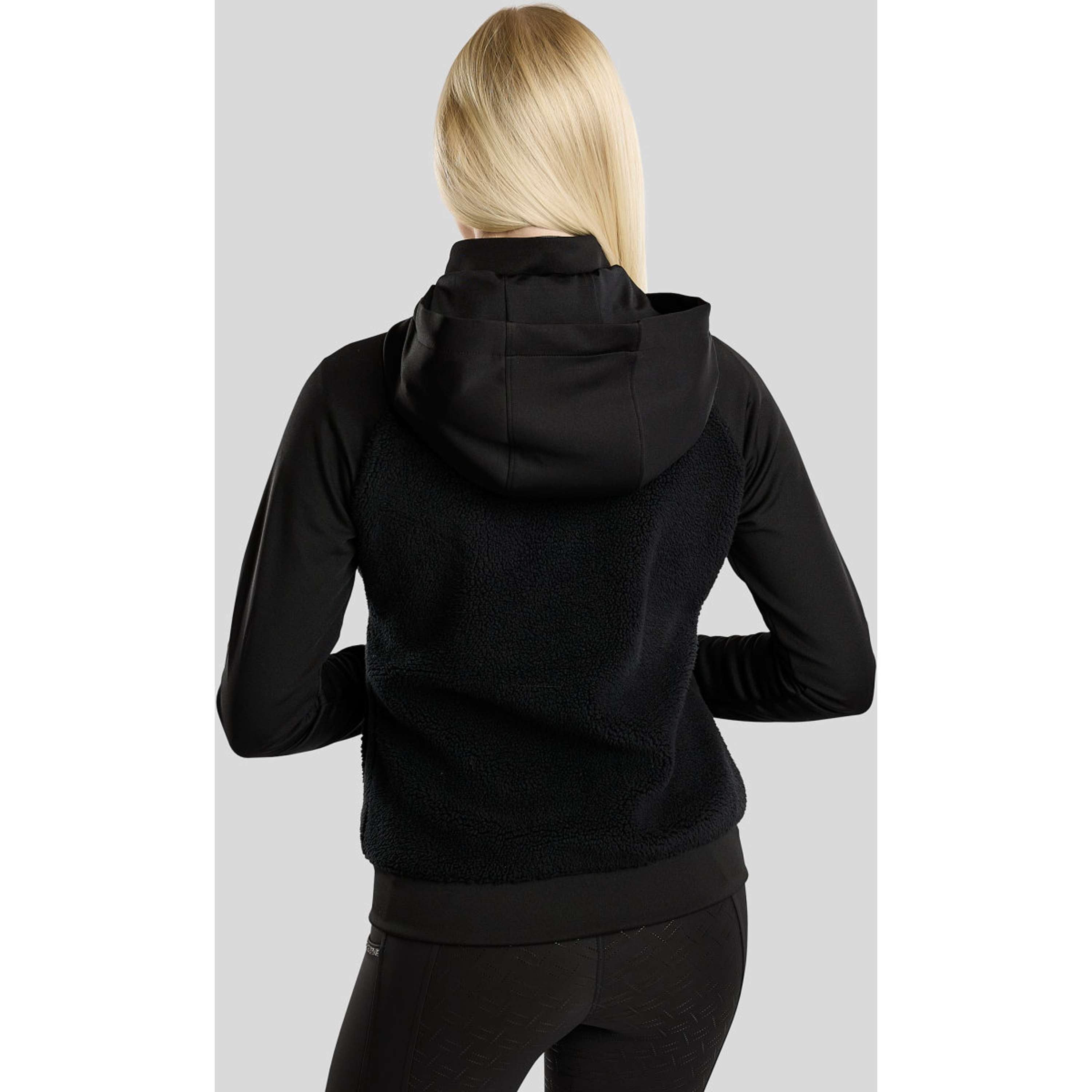 Montar Zip-Hoodie MoMay Teddy Black