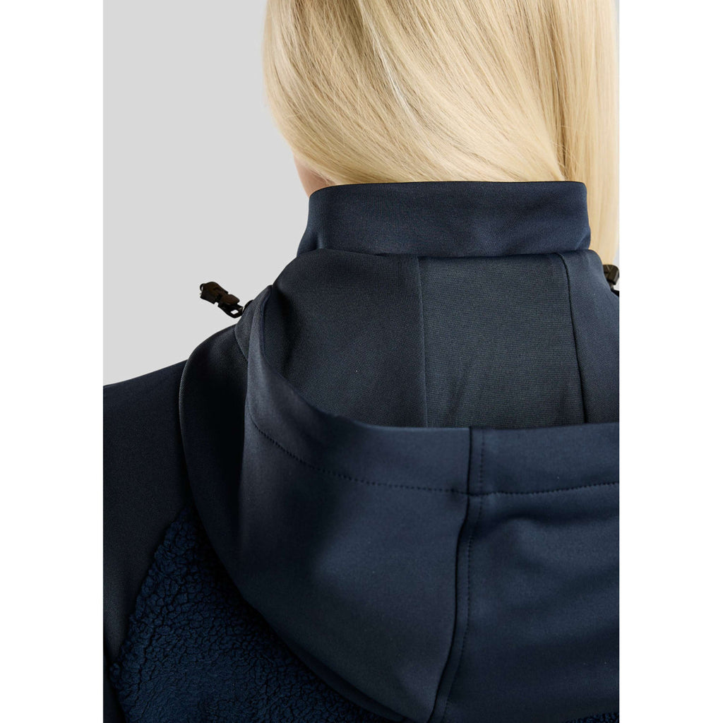 Montar Zip-Hoodie MoMay Teddy Navy