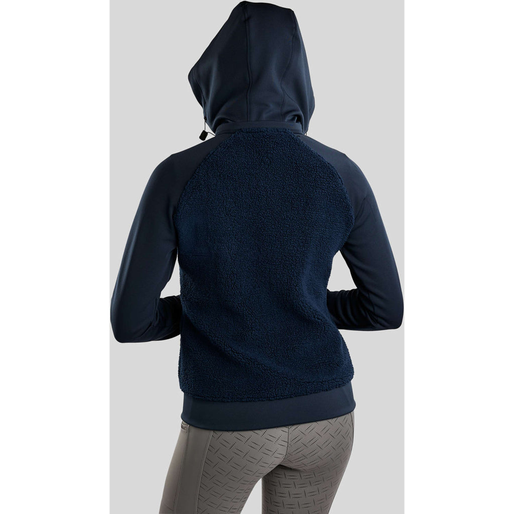 Montar Zip-Hoodie MoMay Teddy Navy